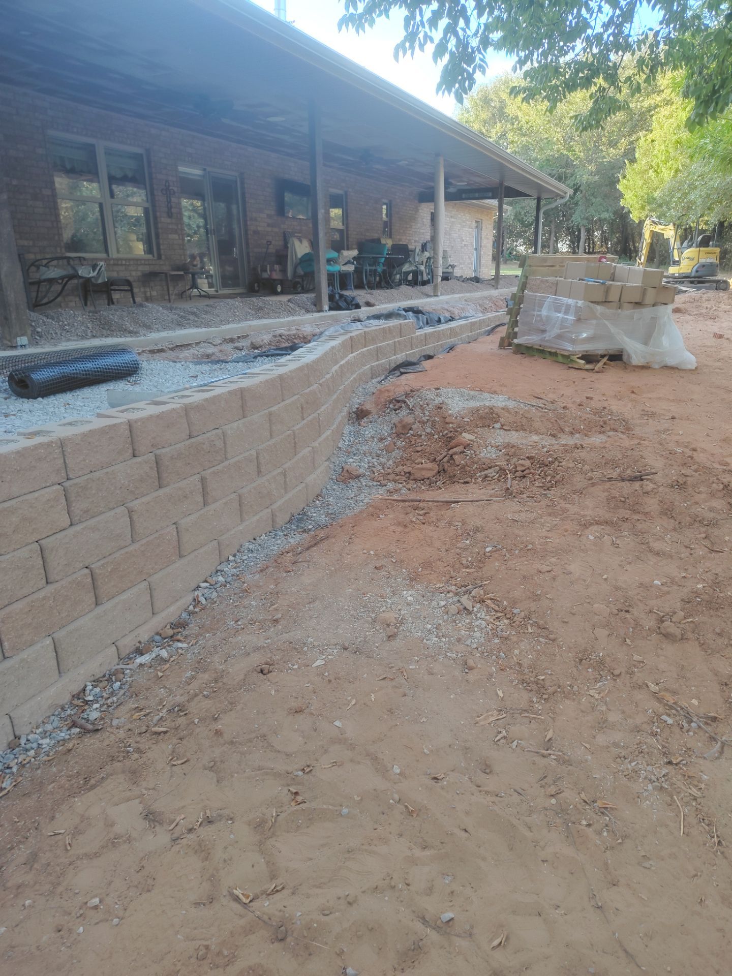 Retaining Wall by Clays Services Inc