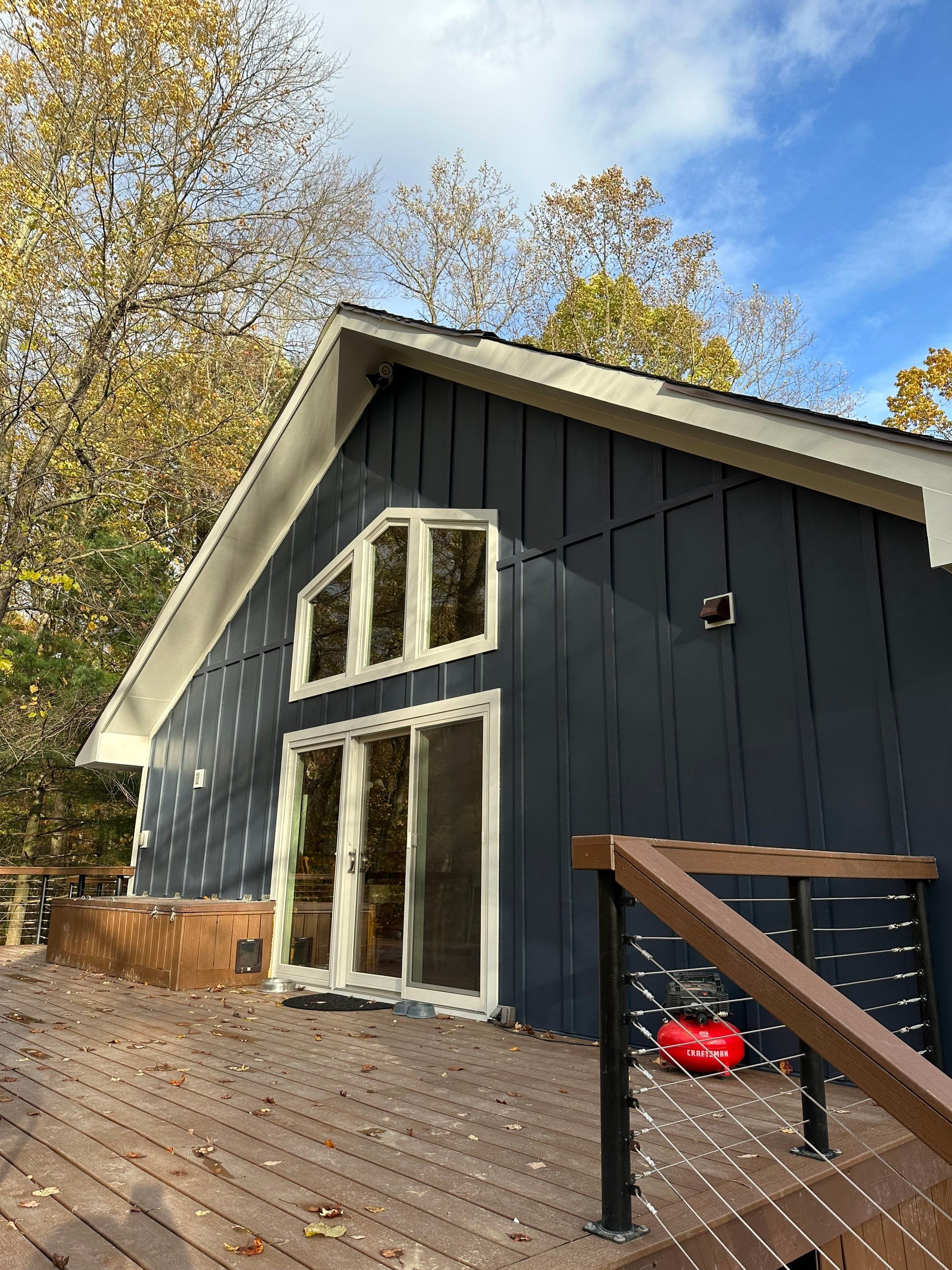 Siding Installation using James Hardie Board & Batten Siding by Best Roofing & Siding Company