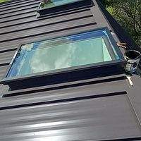 24ga 1.5" Mechanical Seam Dark Bronze  by Total Roofing System The Metal Roof Experts