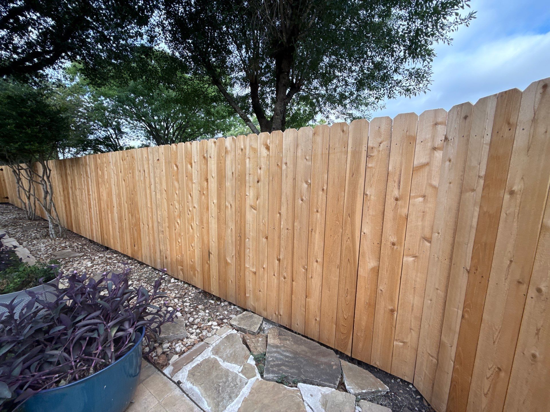 Cedar Privacy Fence Staining and Protection in Pflugerville by Rhino Home Care