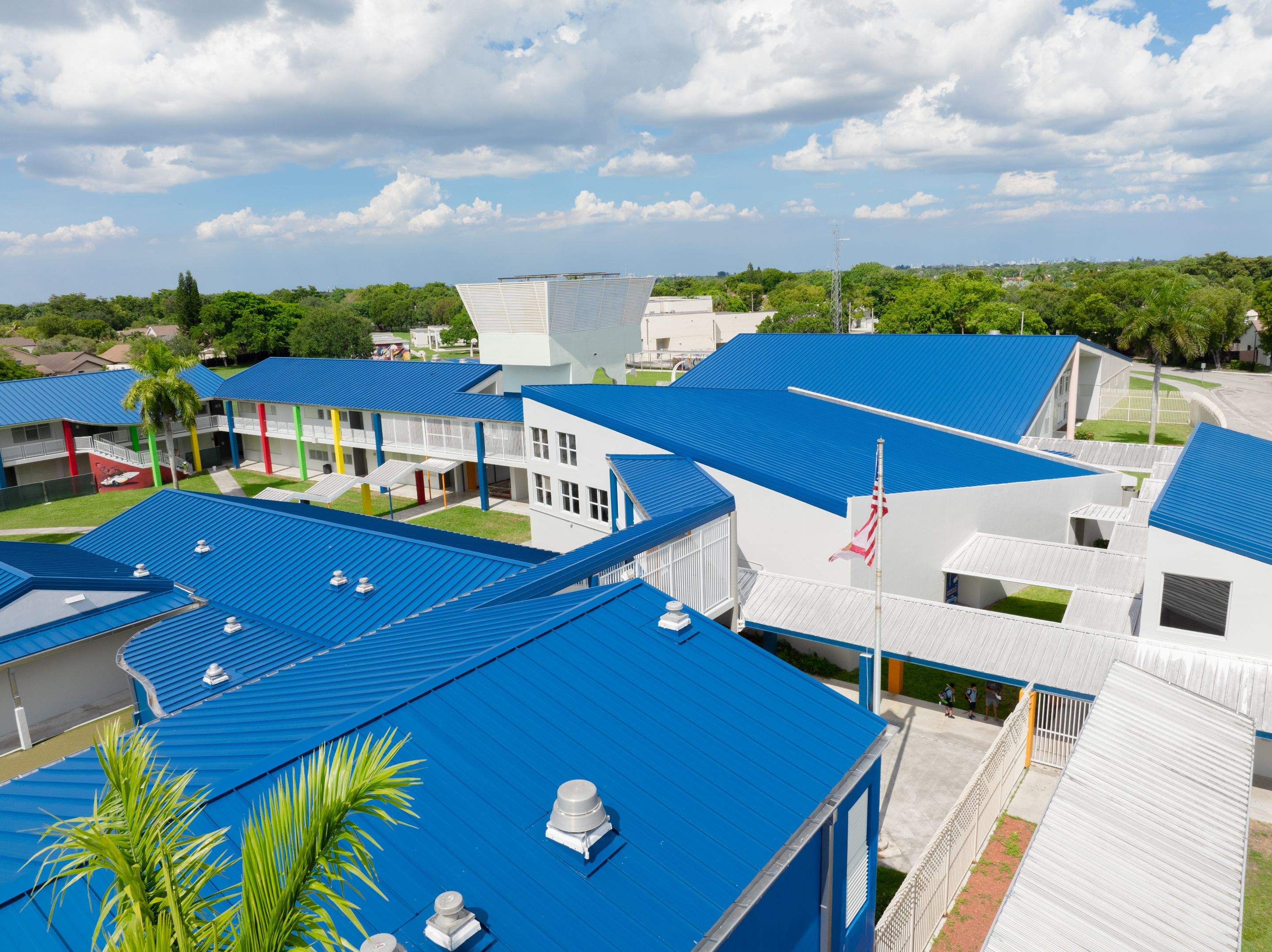 24ga 1.5" Mechanical Seam Slate Blue by Total Roofing System The Metal Roof Experts