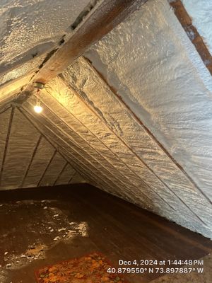 Attic Insulation using Closed Cell Spray Foam