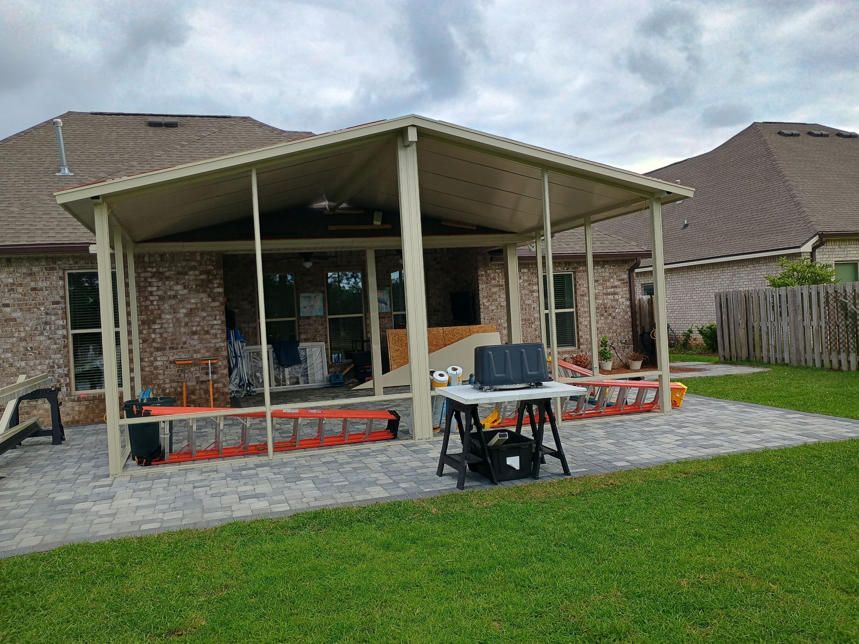 Patio Cover using Colorbeam by Titan Sunrooms