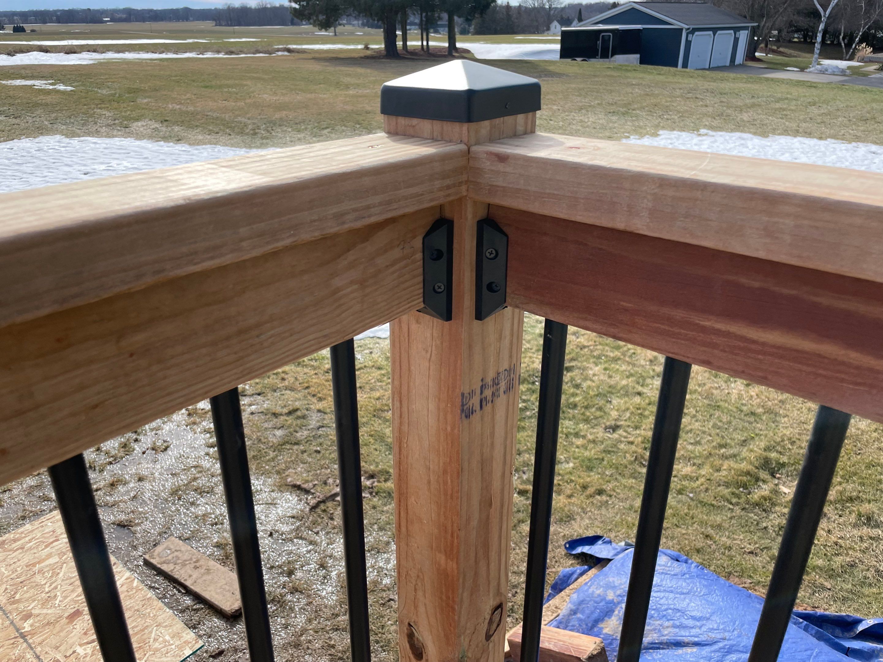 Deck Installation using Treated Lumber by Avalon Roofing and Exteriors