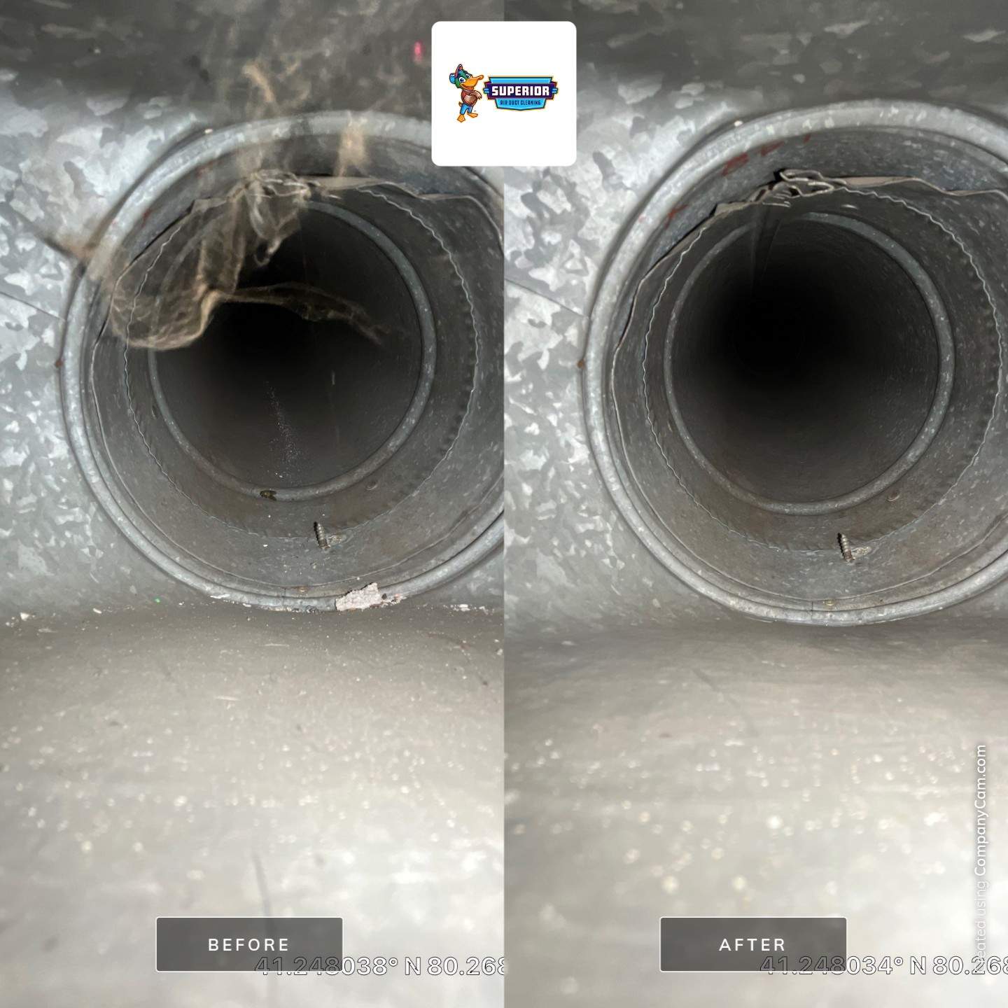 Air Duct Cleaning With a Vacuum Truck in Mercer, PA. by Superior Air Duct Cleaning