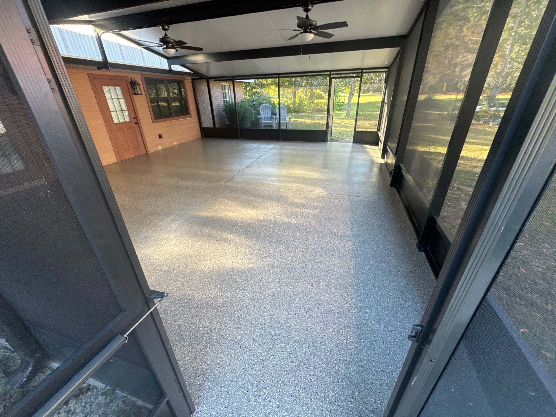 Porch in Lake City, FL in Pebble Beach by Cross Creek Concrete Coatings