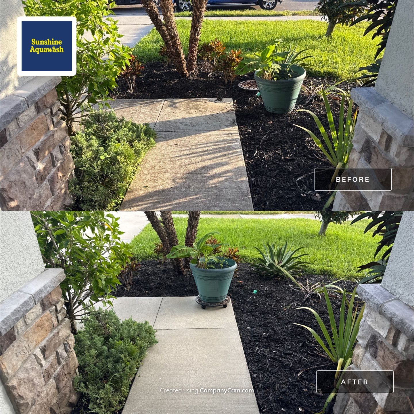 Concrete Driveway Cleaning Trevesta Palmetto FL by Sunshine AquaWash