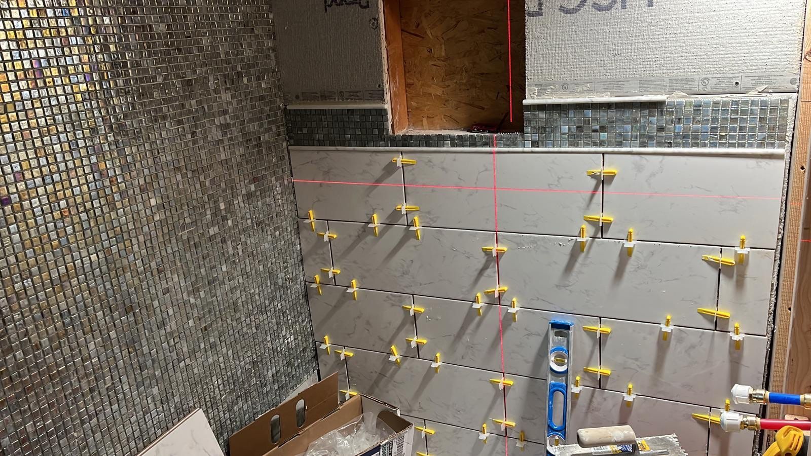 Bathroom Remodel using Tile by Home Concepts Construction