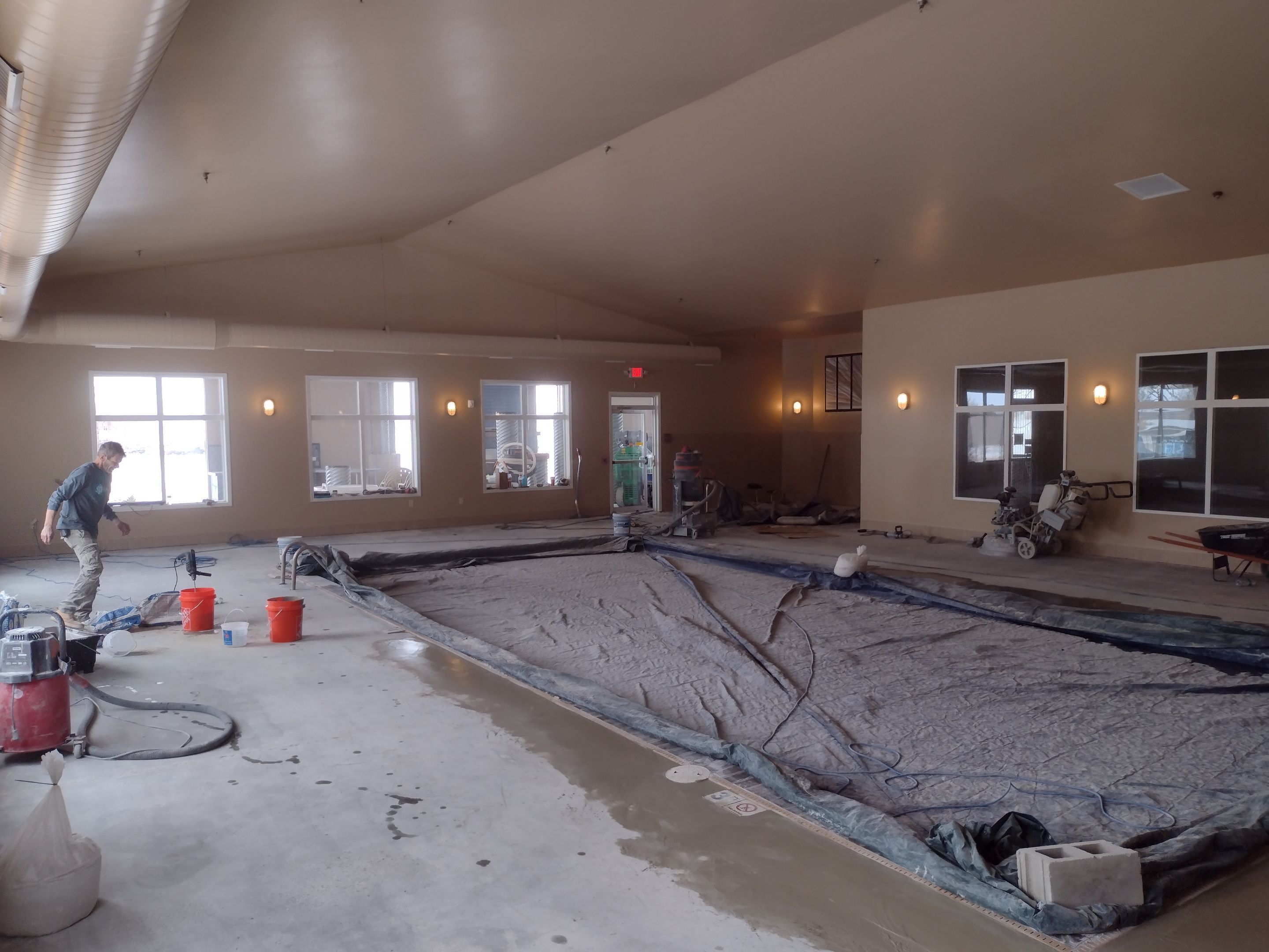 Pool Deck using Mount Everest by Select Painting, Coatings & Garage Cabinets