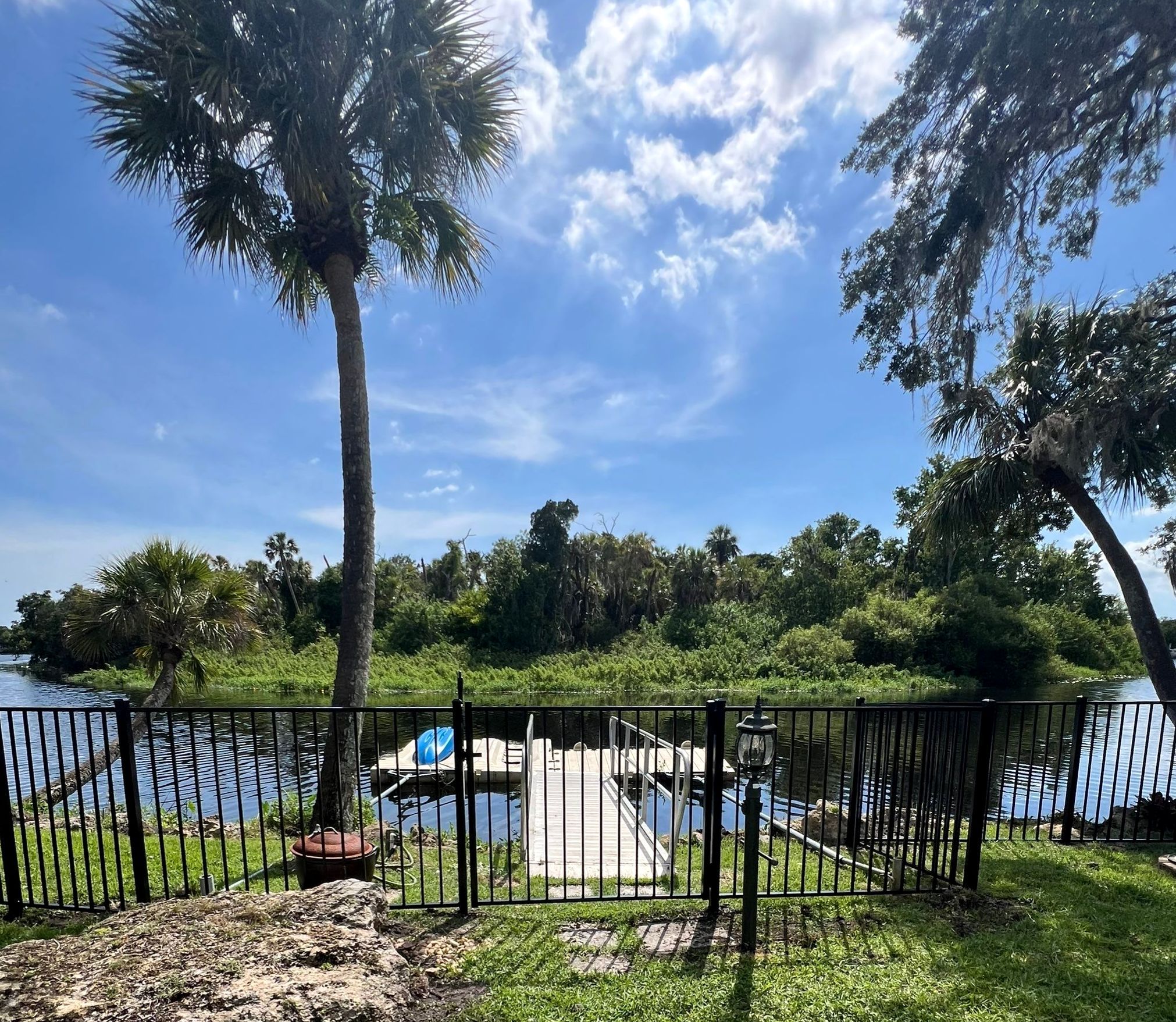 Aluminum Fence Installation using Black 3 Rail Aluminum Fence by Asap fence and gates, LLC