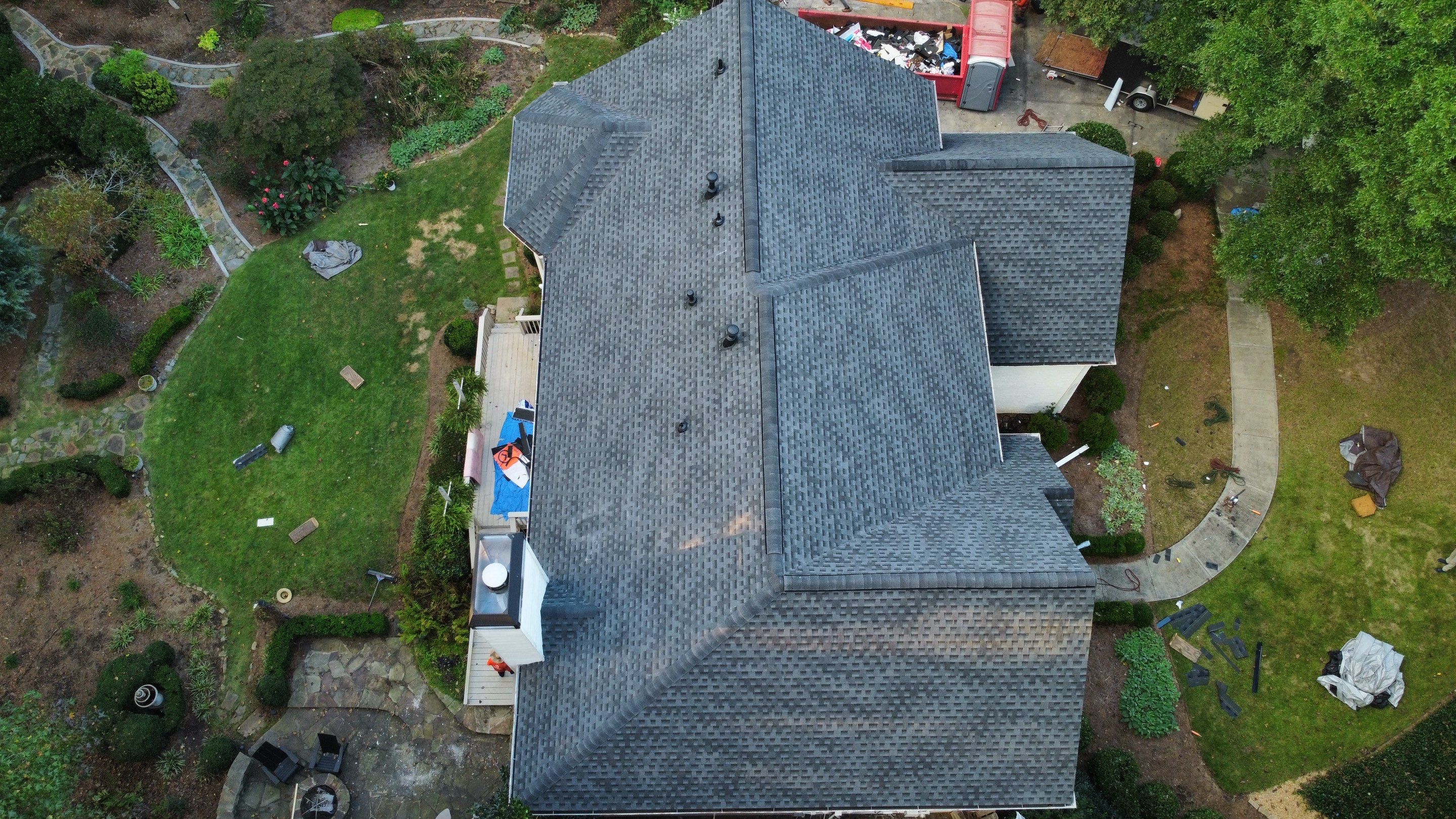 Alpharetta, GA Roof Replacement GAF Timberline HDZ Charcoal by Reset Roofing