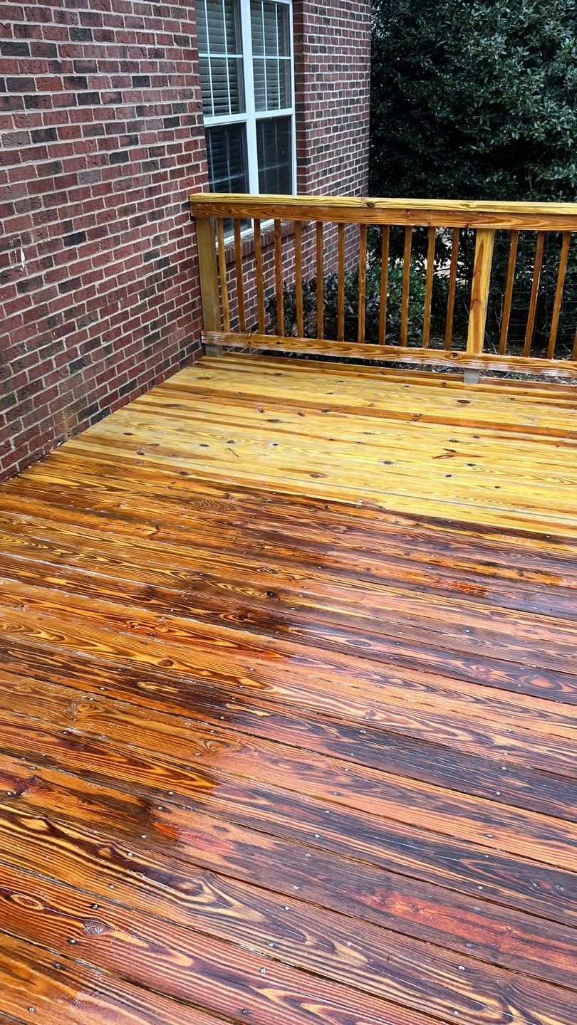 Painted Deck blasted, then sealed by DuraSeal