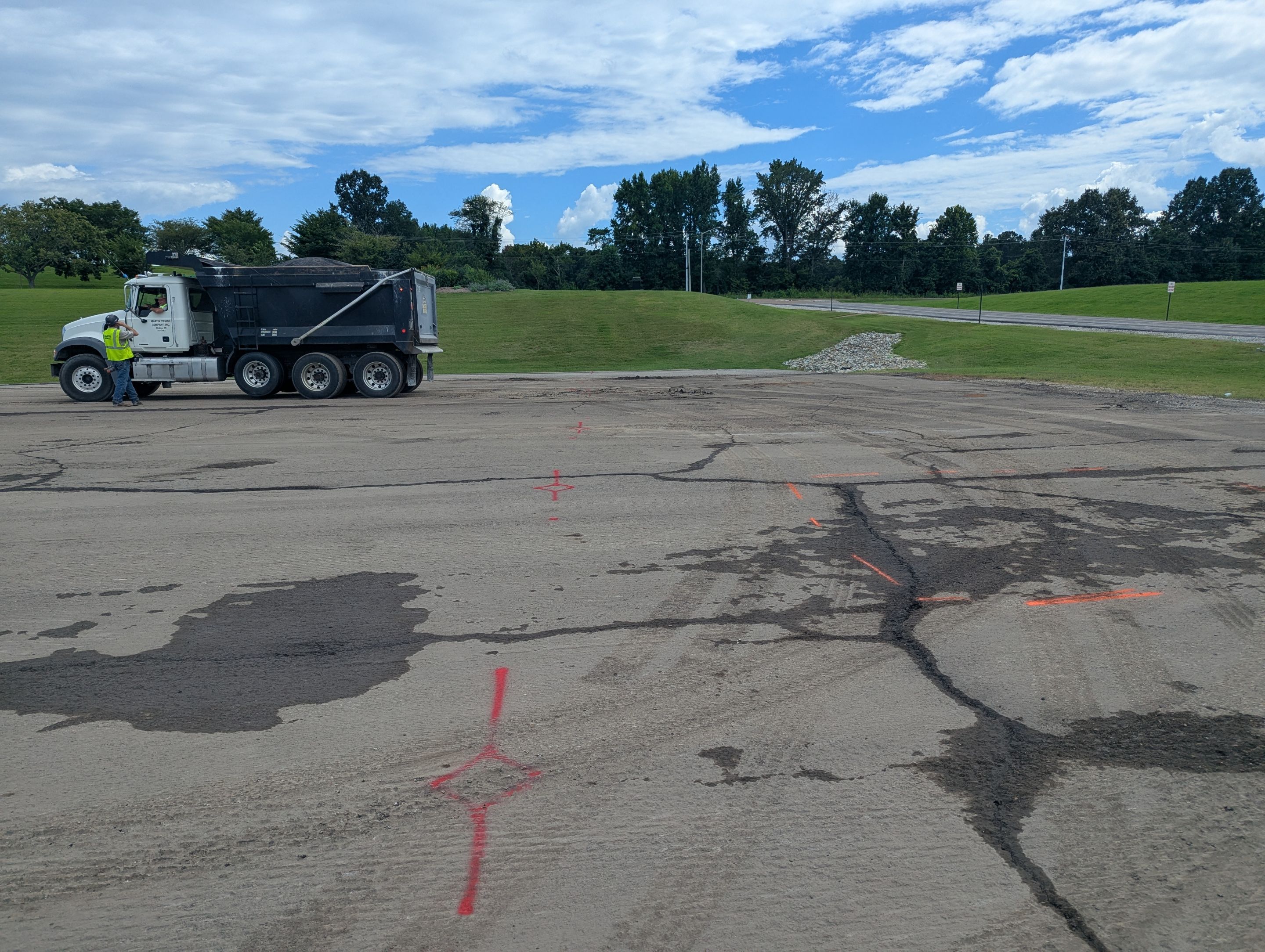 Utility Locating and Subsurface Mapping for Jackson Industrial Parking Lot by Alsip Locating Service, LLC