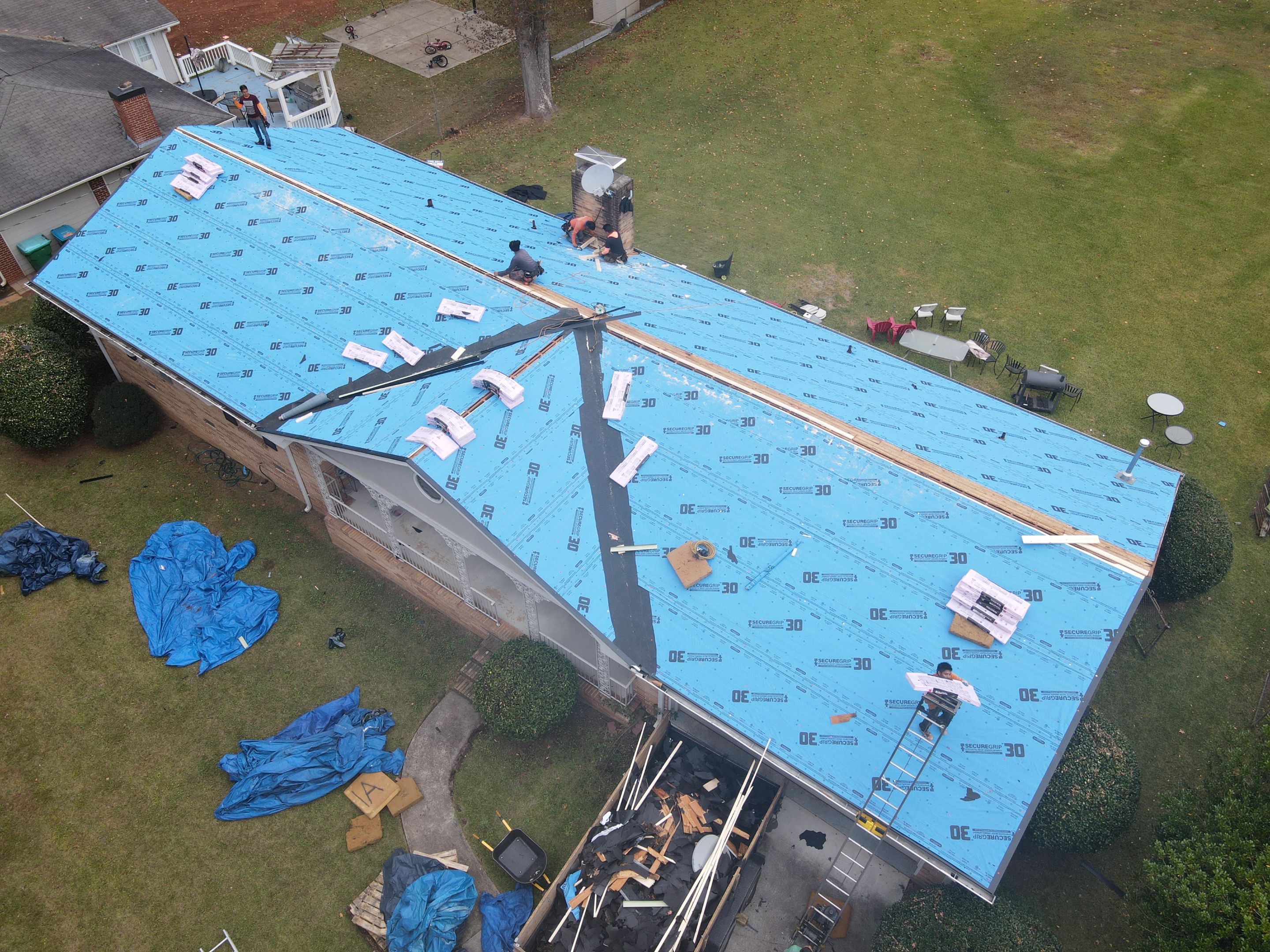 Residential Roofing Installation using Owens Corning by Inspector Roofing and Restoration