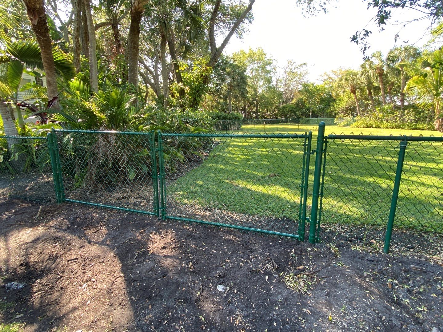 Siesta Key, FL 4ft. Tall Green Chain-link Fence by Asap fence and gates, LLC