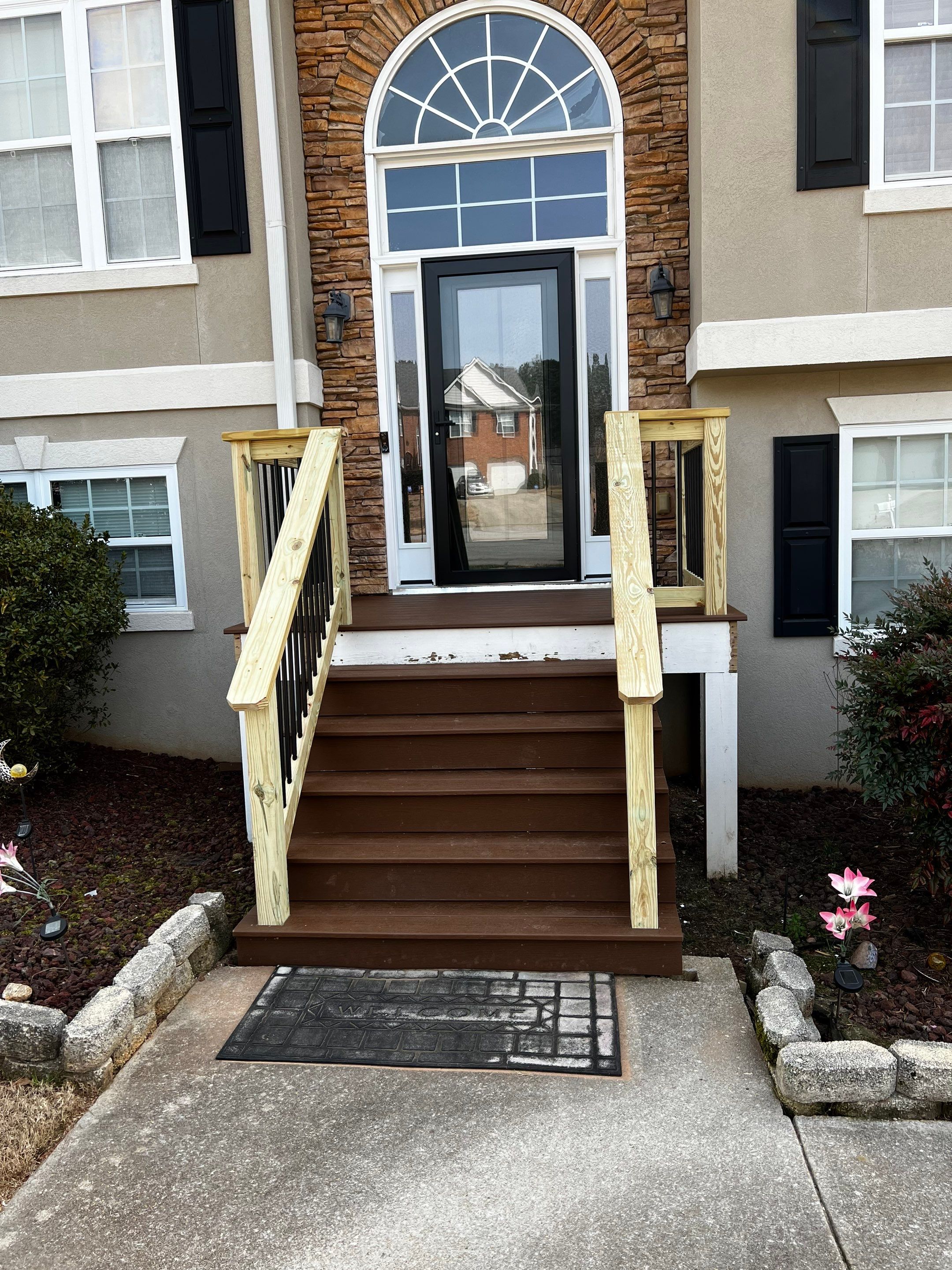 Custom Elevated Deck and Covered Porch Addition in Douglasville by Swift Home Renovations