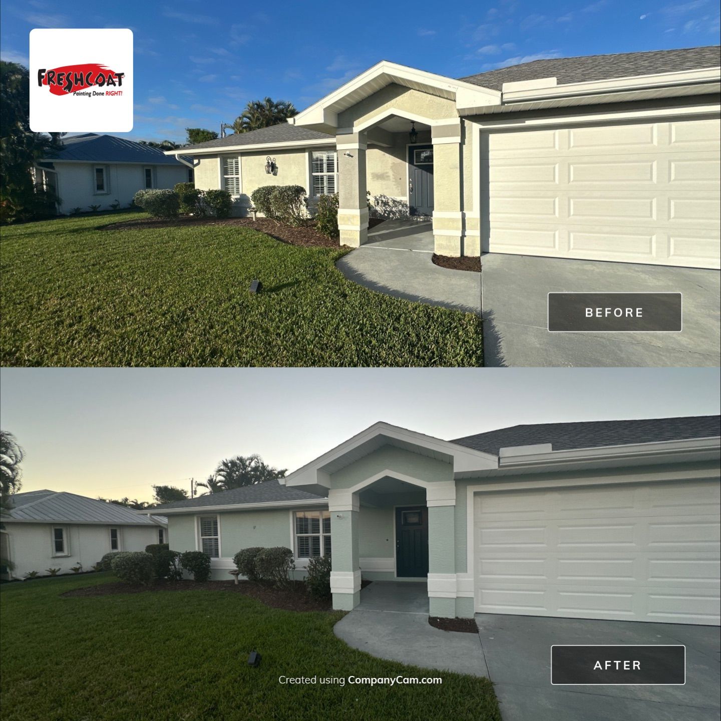 Residential Exterior Painting by Fresh Coat Painters North Fort Myers & Punta Gorda