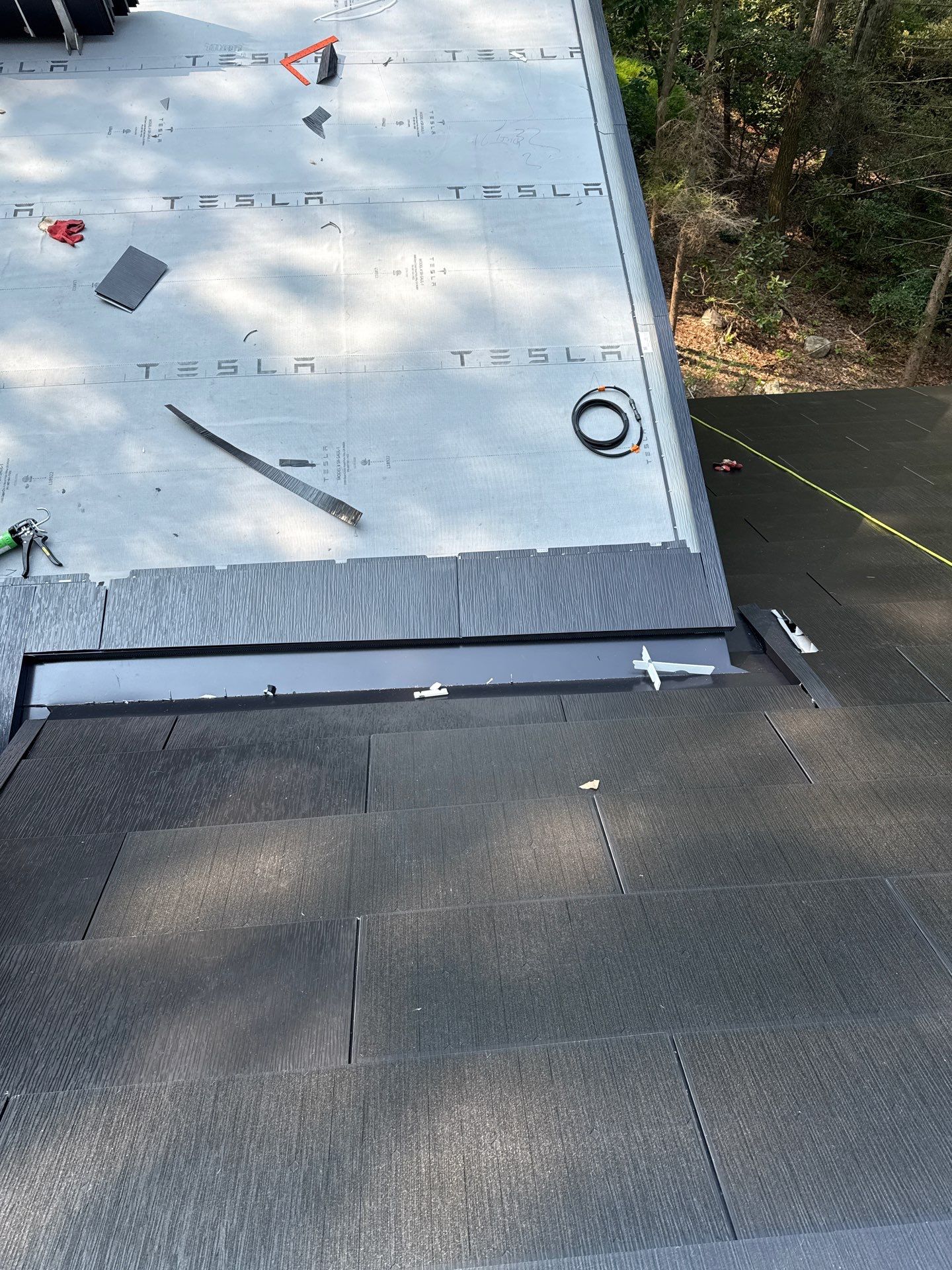 Stunning Tesla Solar Roof Cabin in the Woods by American Home Contractors