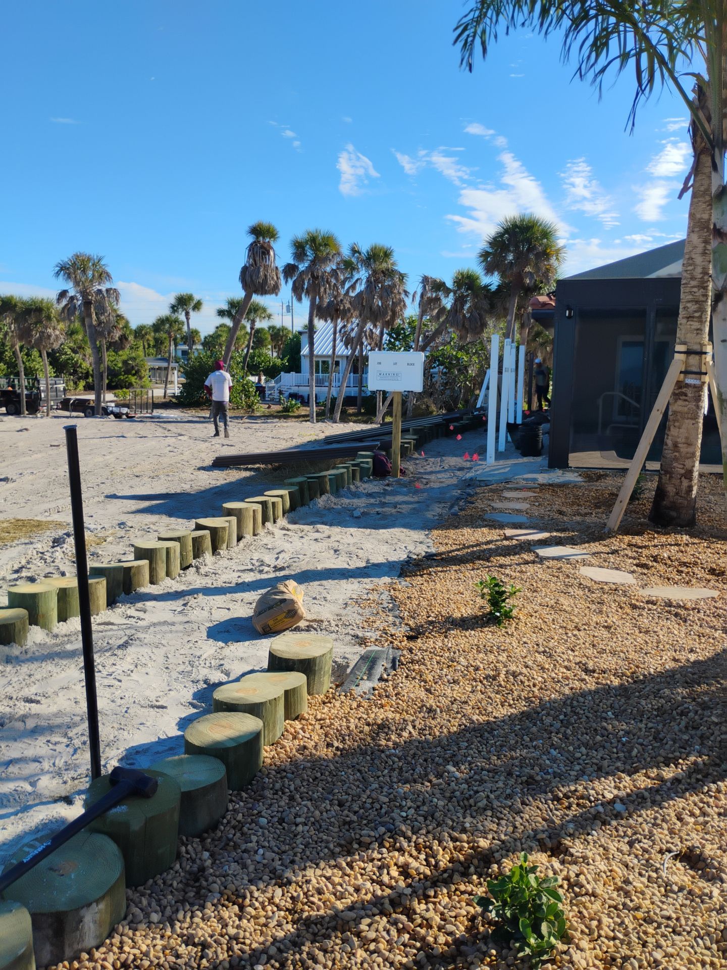 Custom Bamboo Vinyl Fence in Manasota Key by True Fence LLC