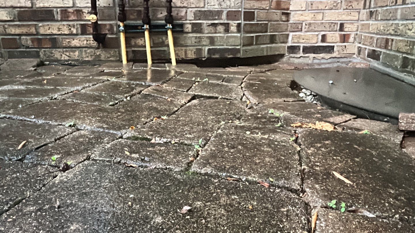 Brick paver clean, sand and seal.  using Algaecide, soft wash soap by Northern Power Washing LLC.