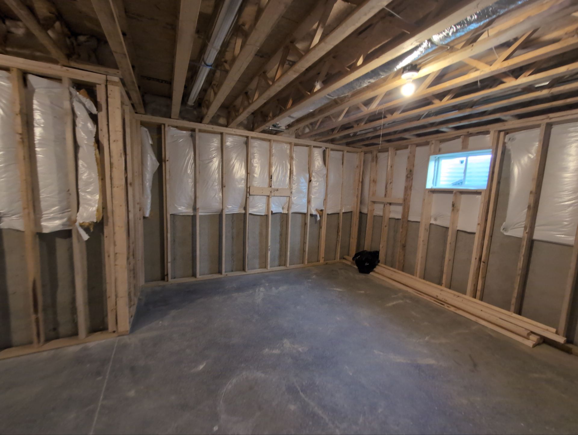 Comprehensive Electrical Rough-In and Data Networking for Washington Township Basement by Techkinect