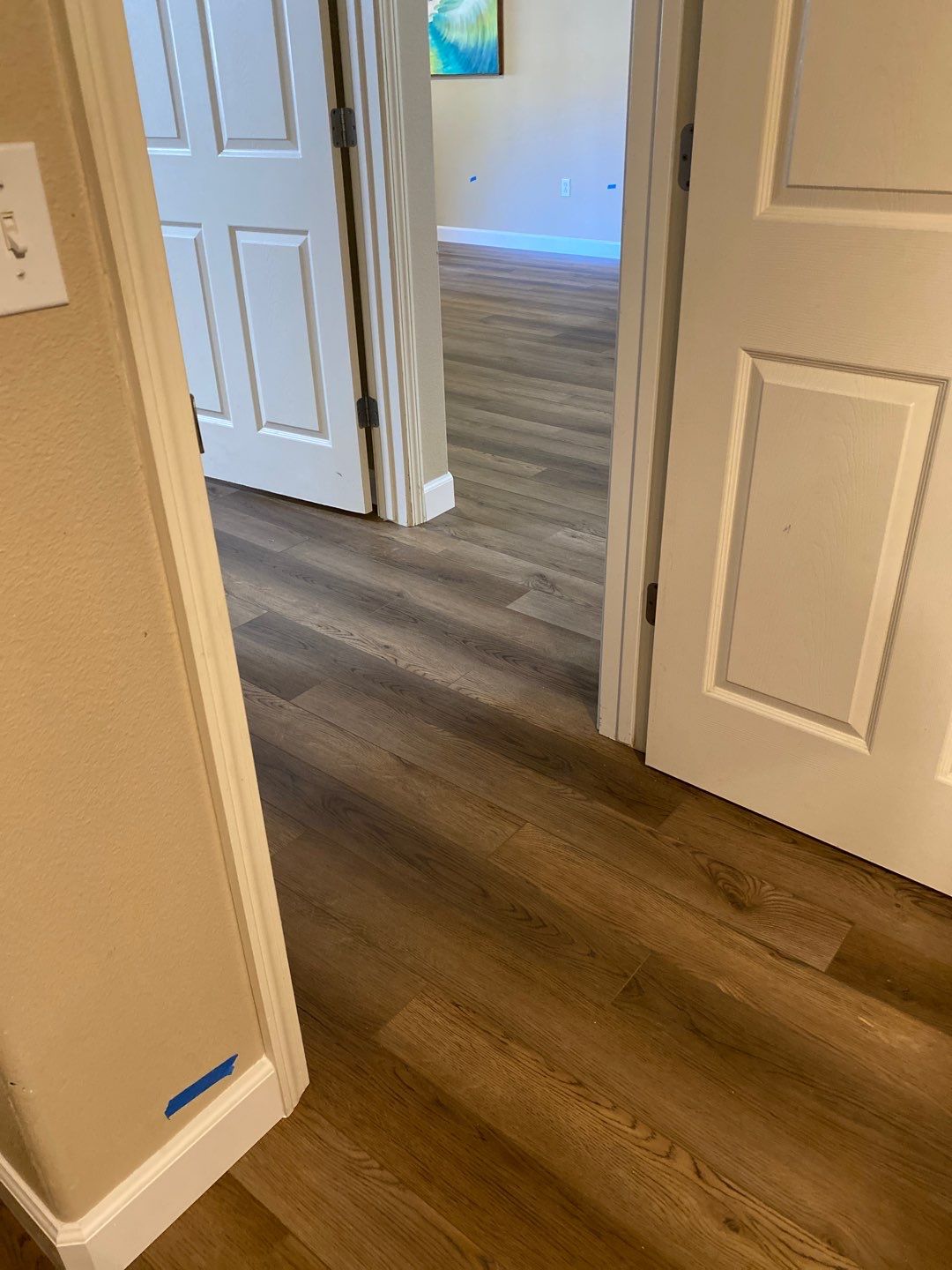 Flood damage renovation by Footprints Floors South Sacramento