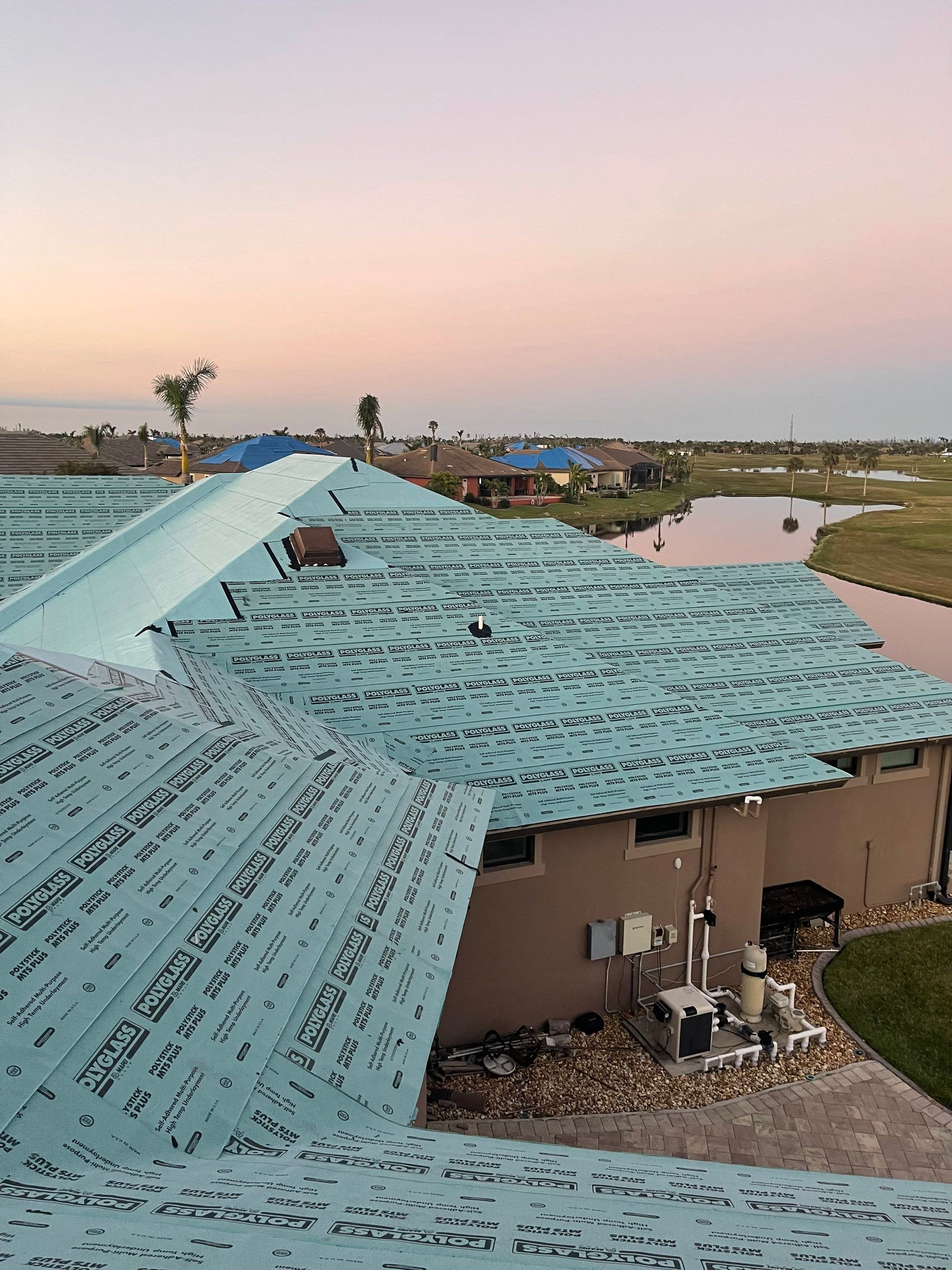 Residential Roofing Installation using Standing Seam Metal Roof in Cape Coral, FL by International Roofing
