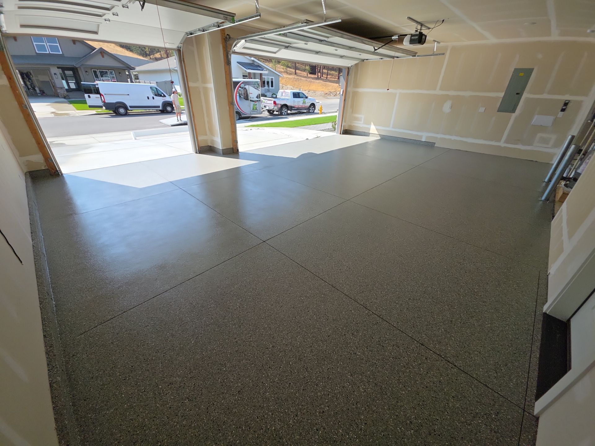 Garage Transformation using Shale Hybrid by Croc Coatings, LLC