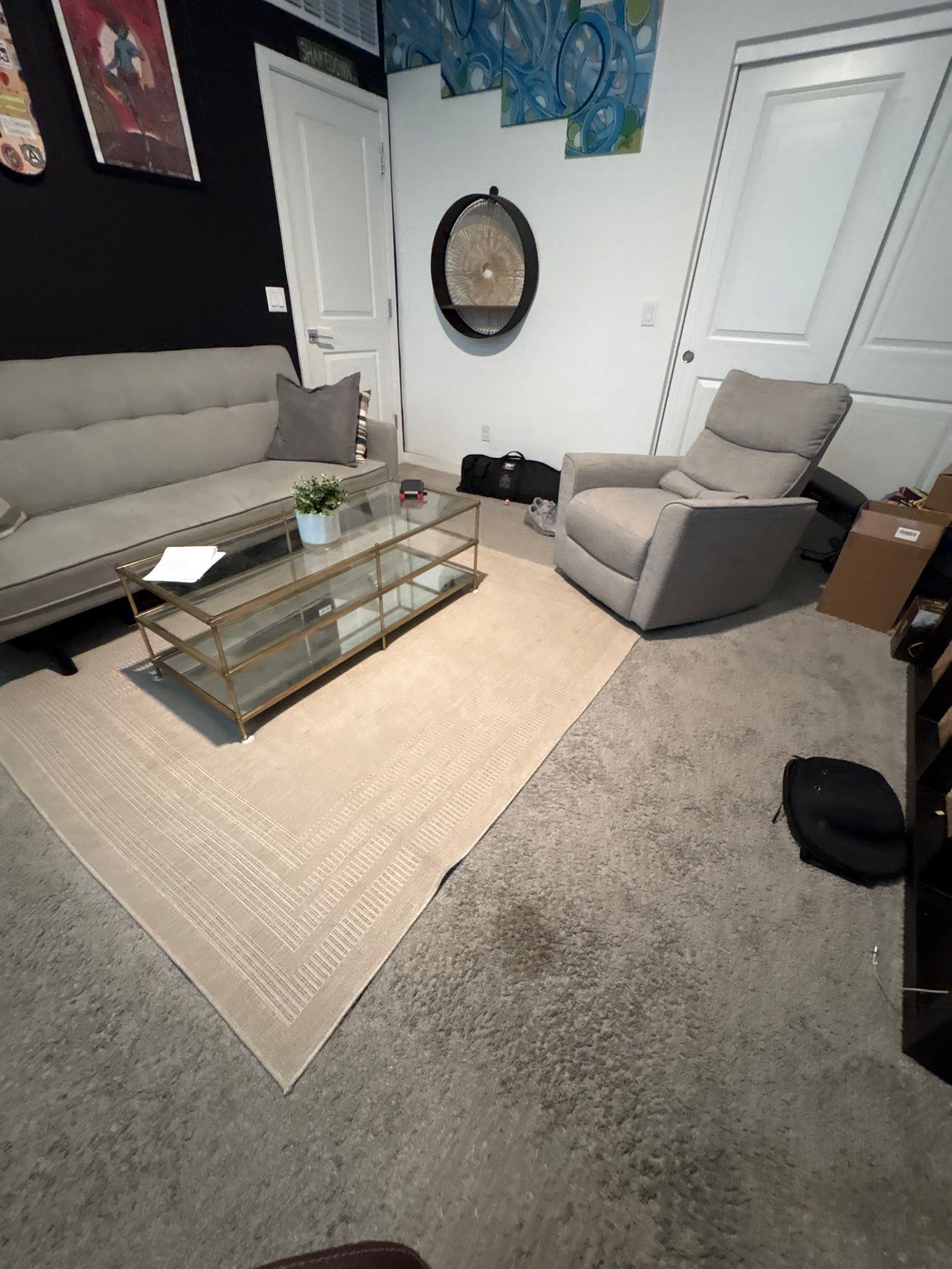 Living Room AV Update and Black Accent Wall in Buckeye by CompanyCam Sales Demo