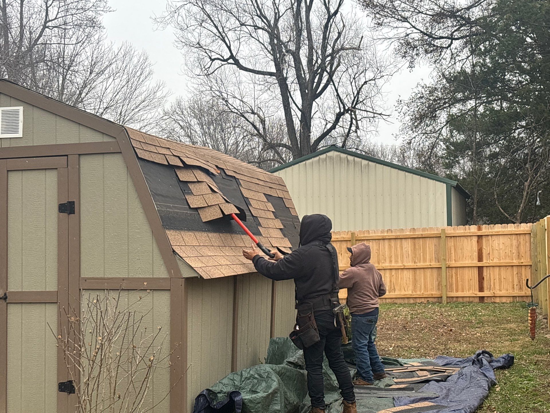 Residential Multi Structure Roof & Gutter Guards Install  by Titan Commercial & Residential Roofing 