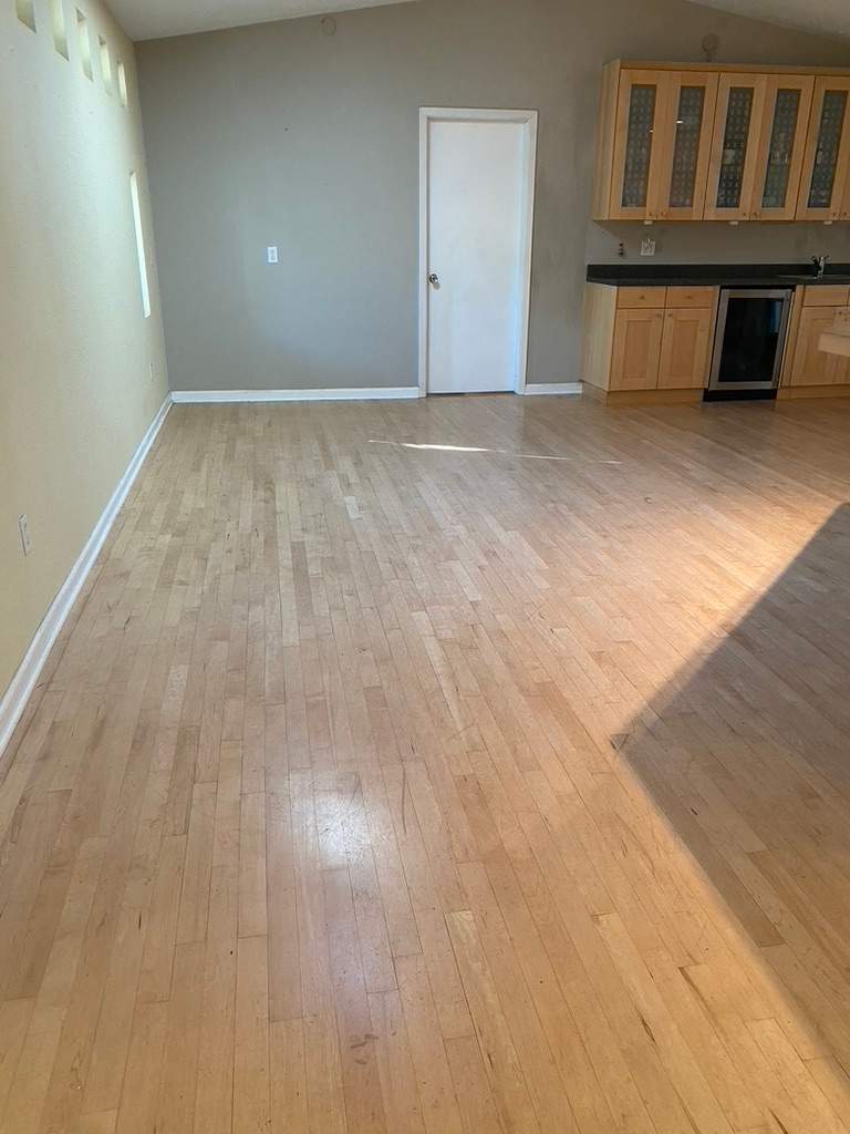 Former Gym Floors Refinished in Newcastle Residential Home by Footprints Floors South Sacramento
