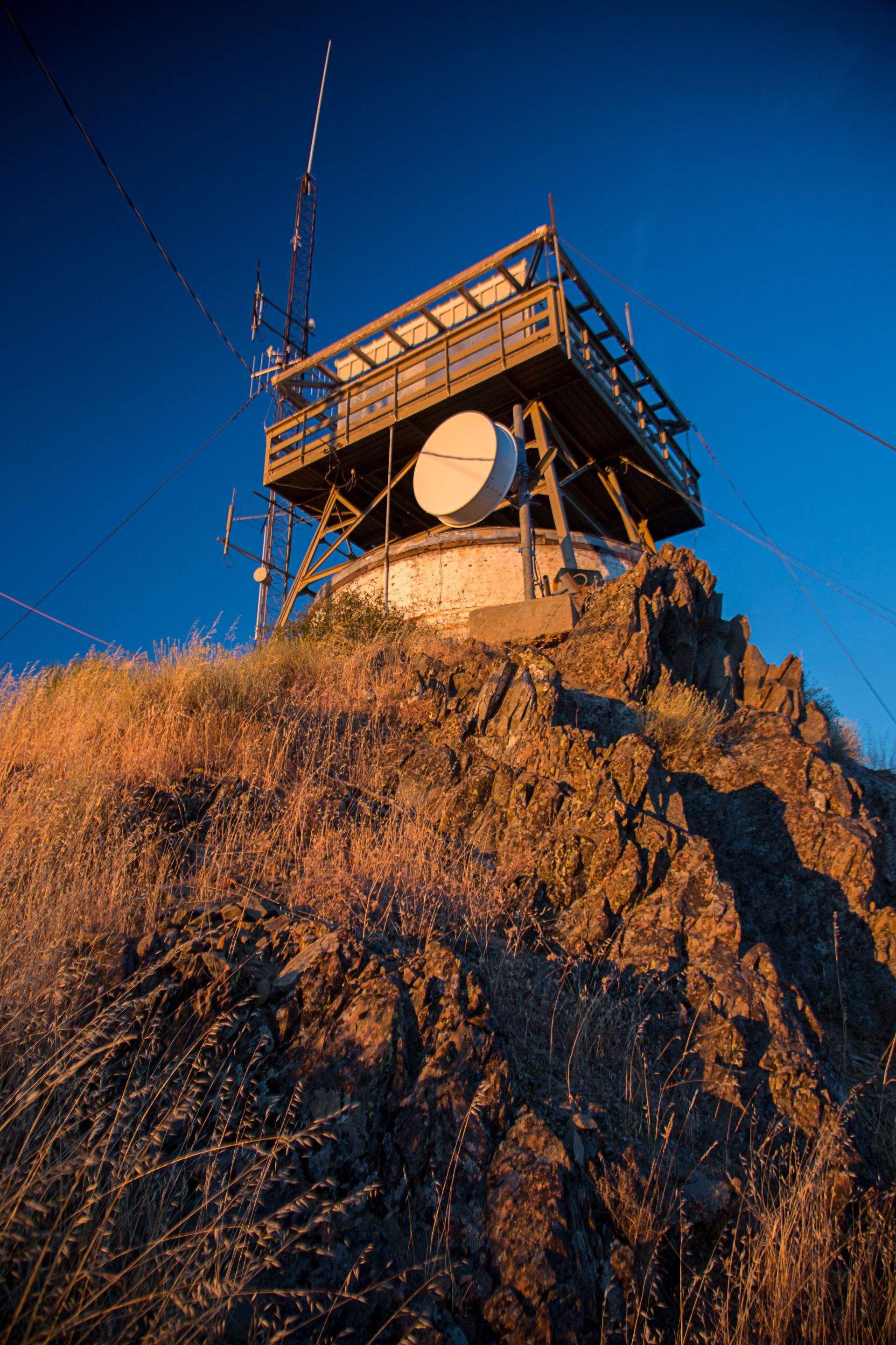 Metal Reroofing for Fire Lookout Tower at Mount Hamilton