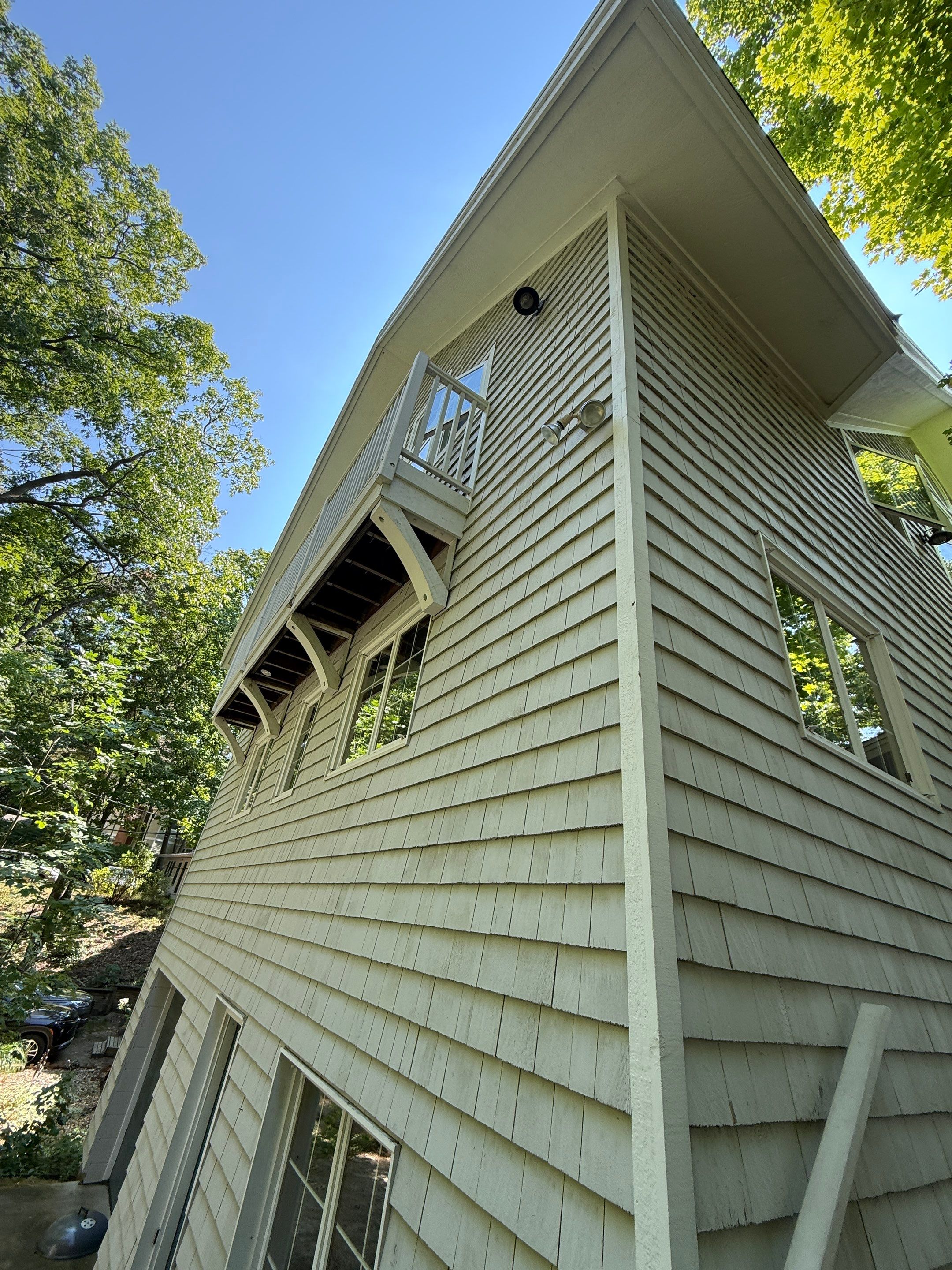 Lakefront Deck Pressure Washing, Exterior Wood Staining, and Painting in West Olive MI by Gordon Painting