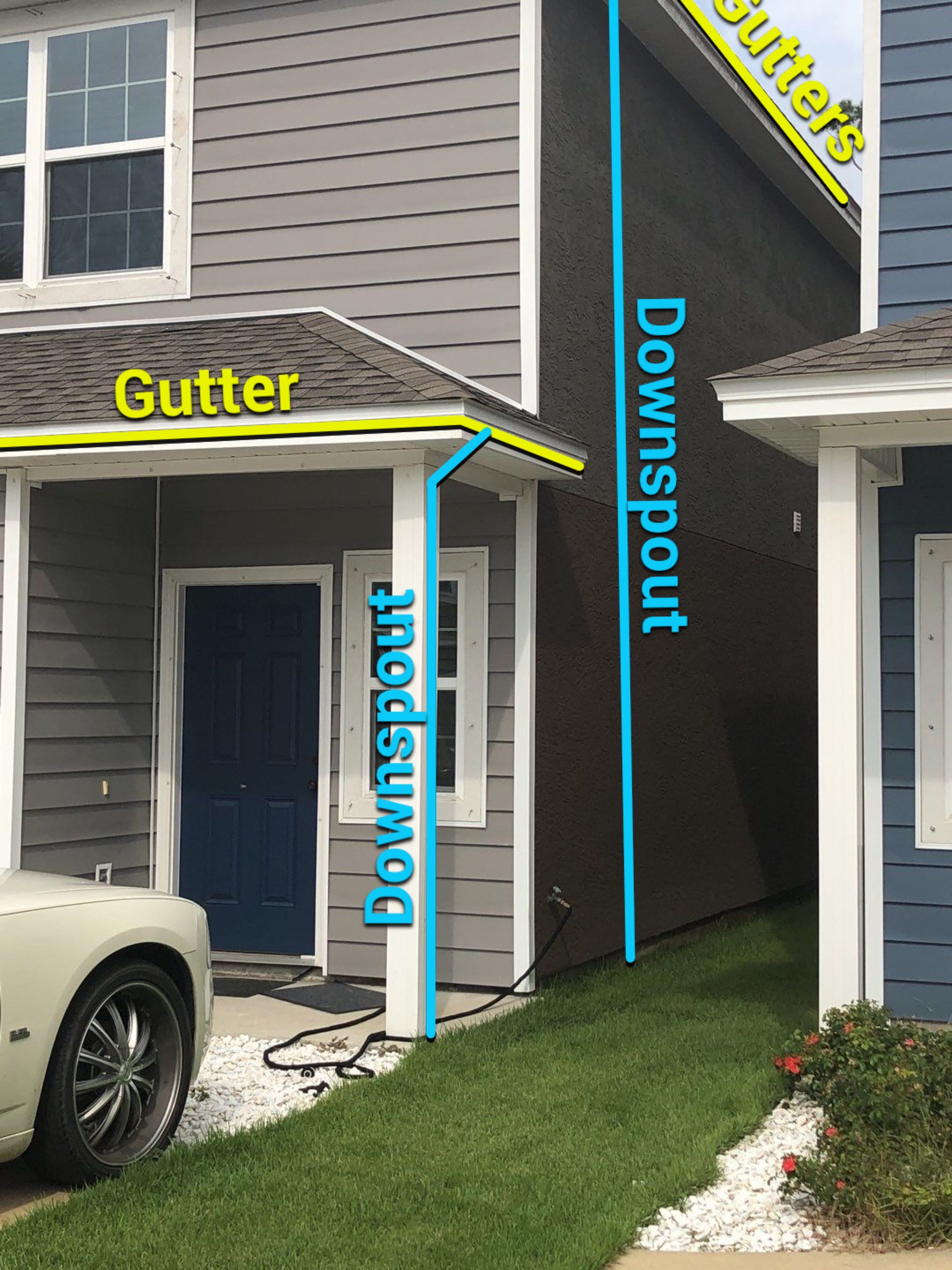 Seamless Gutter Installation using White K-Style Gutters by Gutter Professors