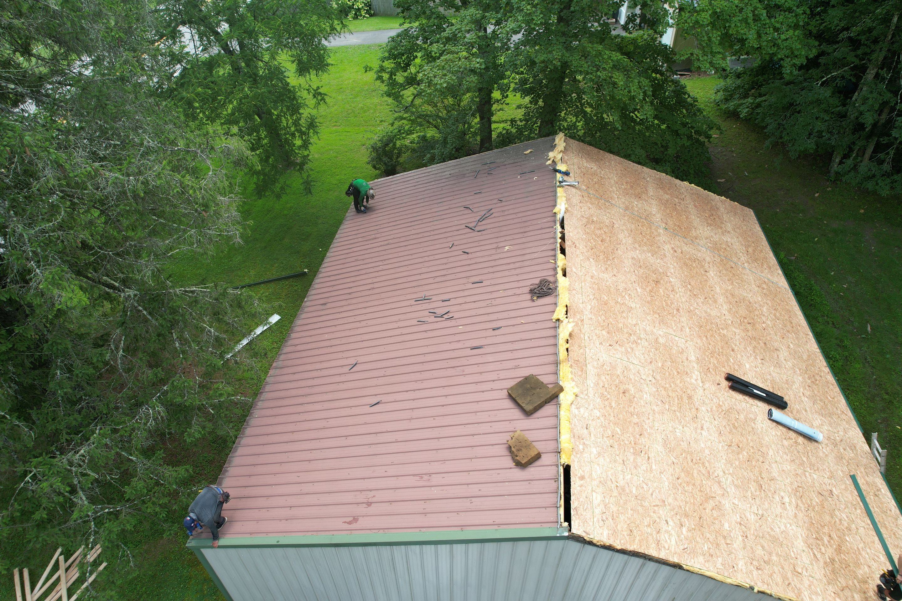 Residential Roofing Installation using GAF Timberline HDZ Weatherer Wood by Rainstoppers Roofing