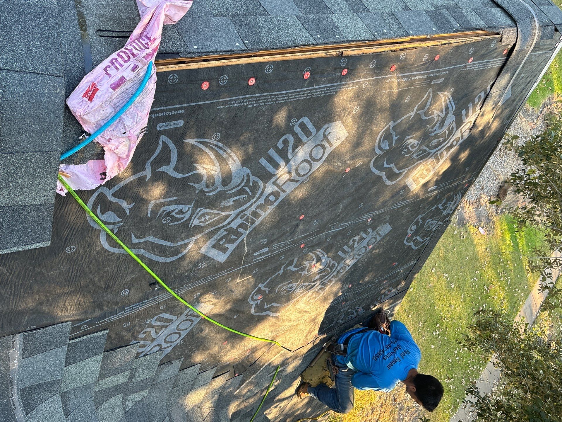 Residential Roofing Installation using Owen's Corning Duration (Lifetime) Shingles by Roof Repair Company