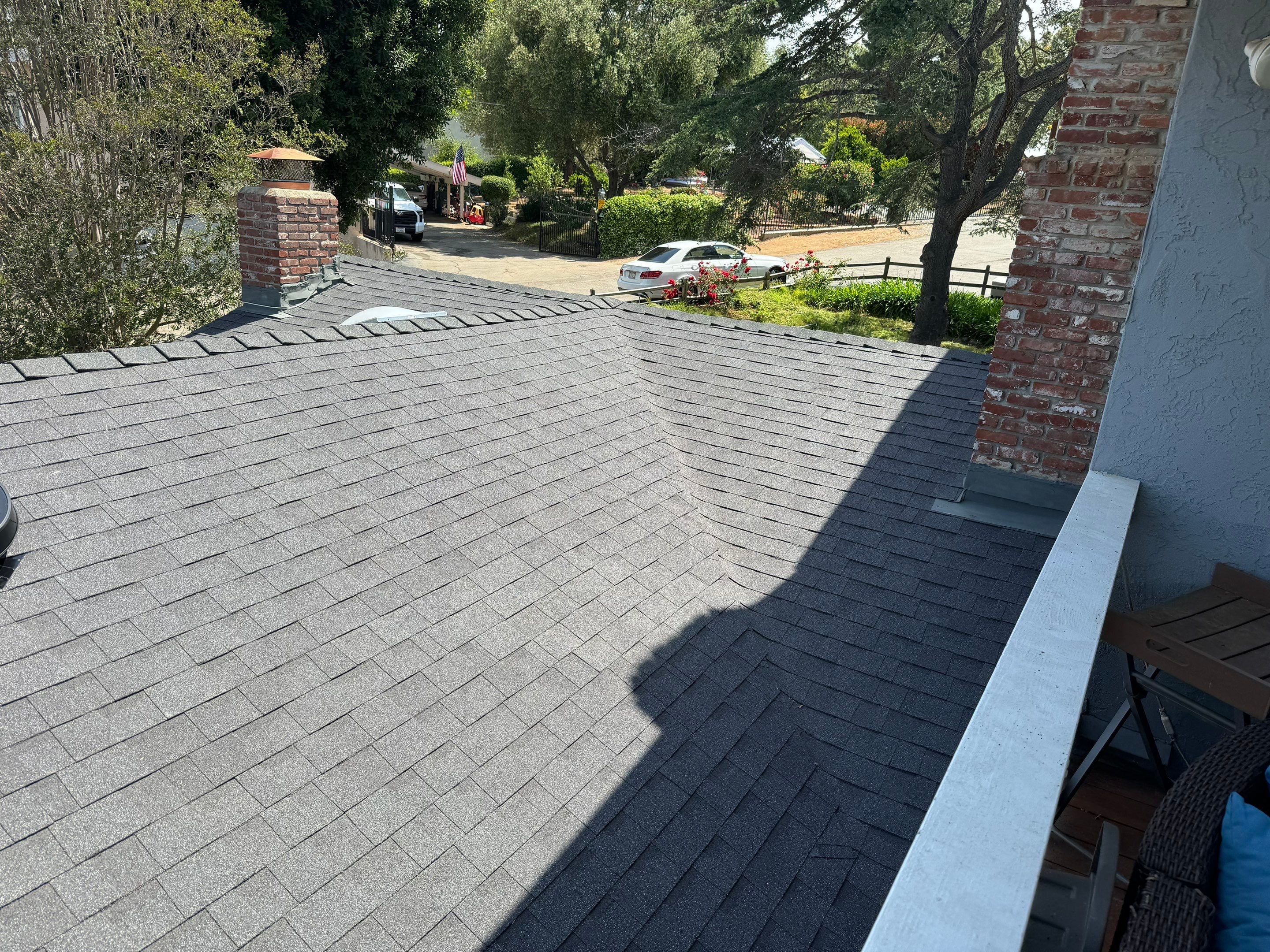 Escondido Shingle Roof Replacement After Solar Stanchion Leak Damage by Zenith Roofing Services