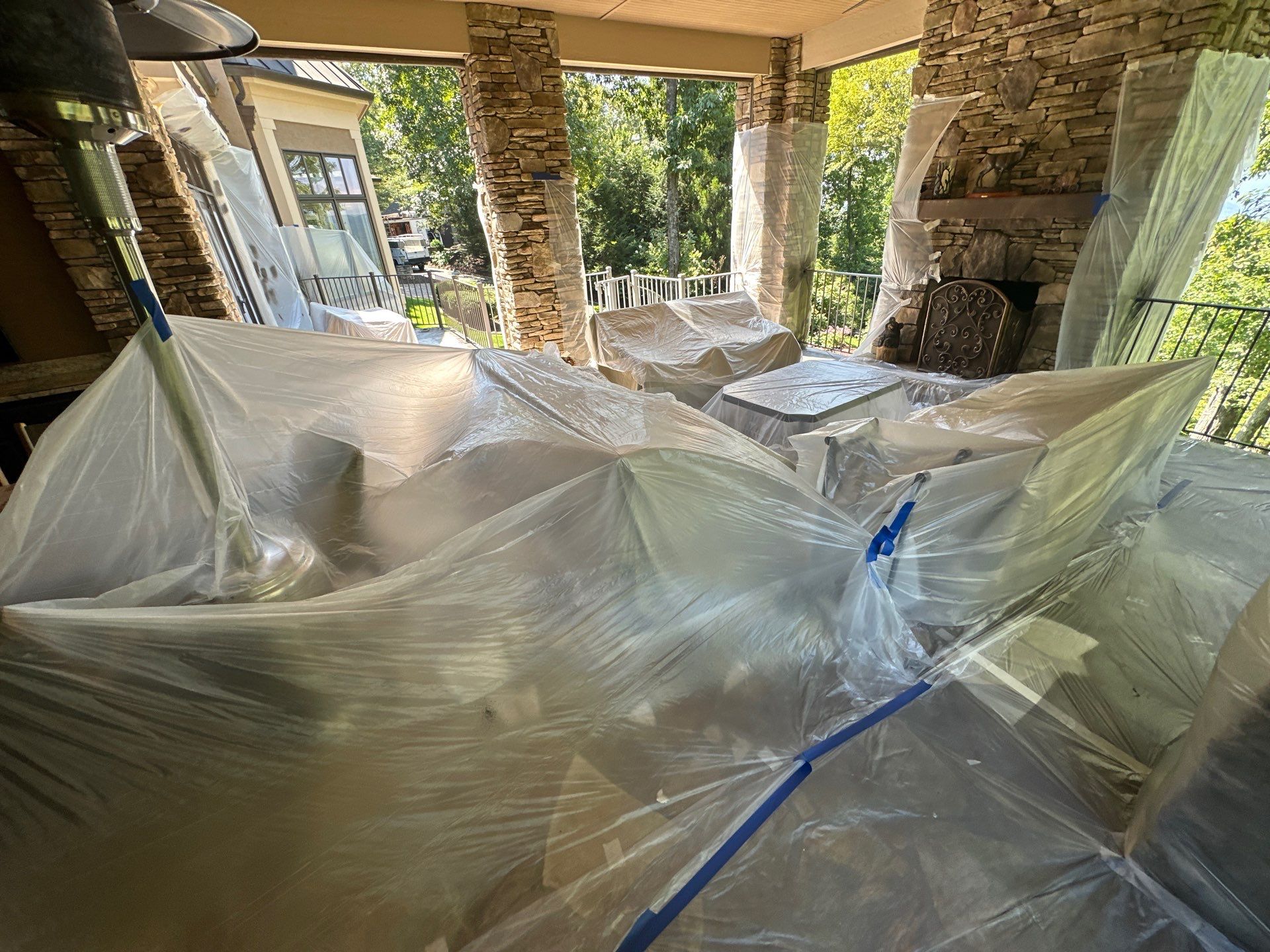 Refinishing Metal Railings and Spiral Staircase for Traveler’s Rest Estate by Painter1