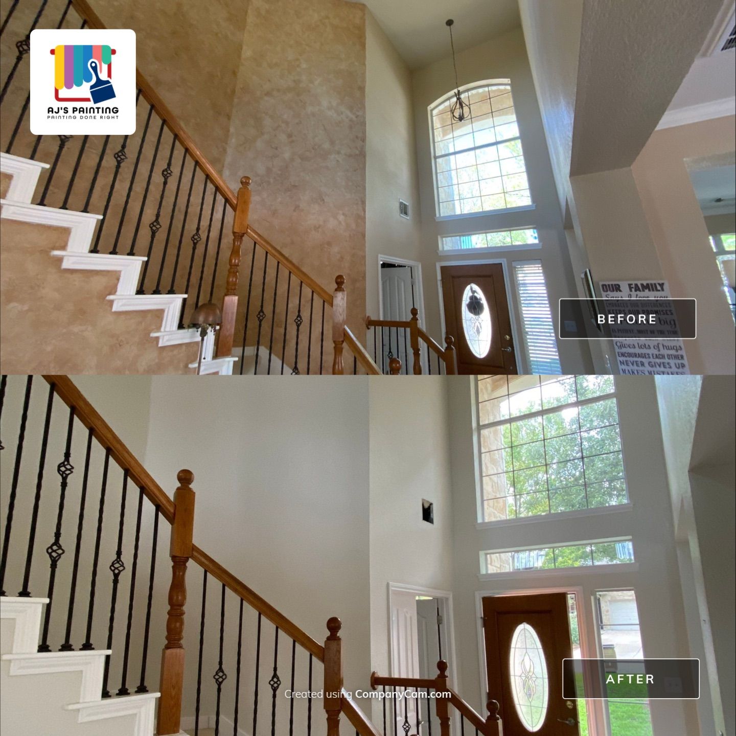 Interior repaint in Steiner ranch by AJ’s Painting