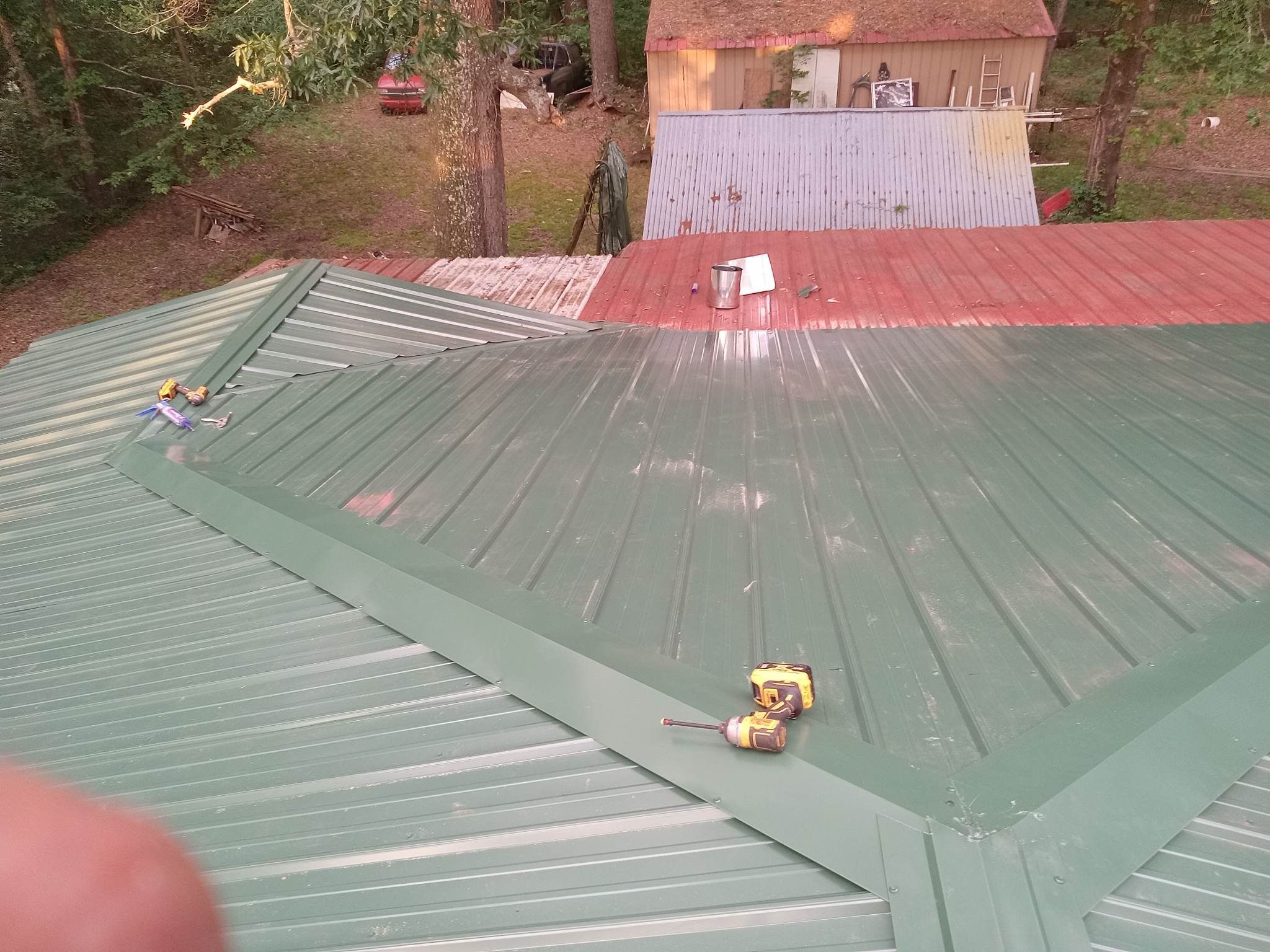 Residential Shingle Reroof using 29 gauge metal by Hostetler Roofing