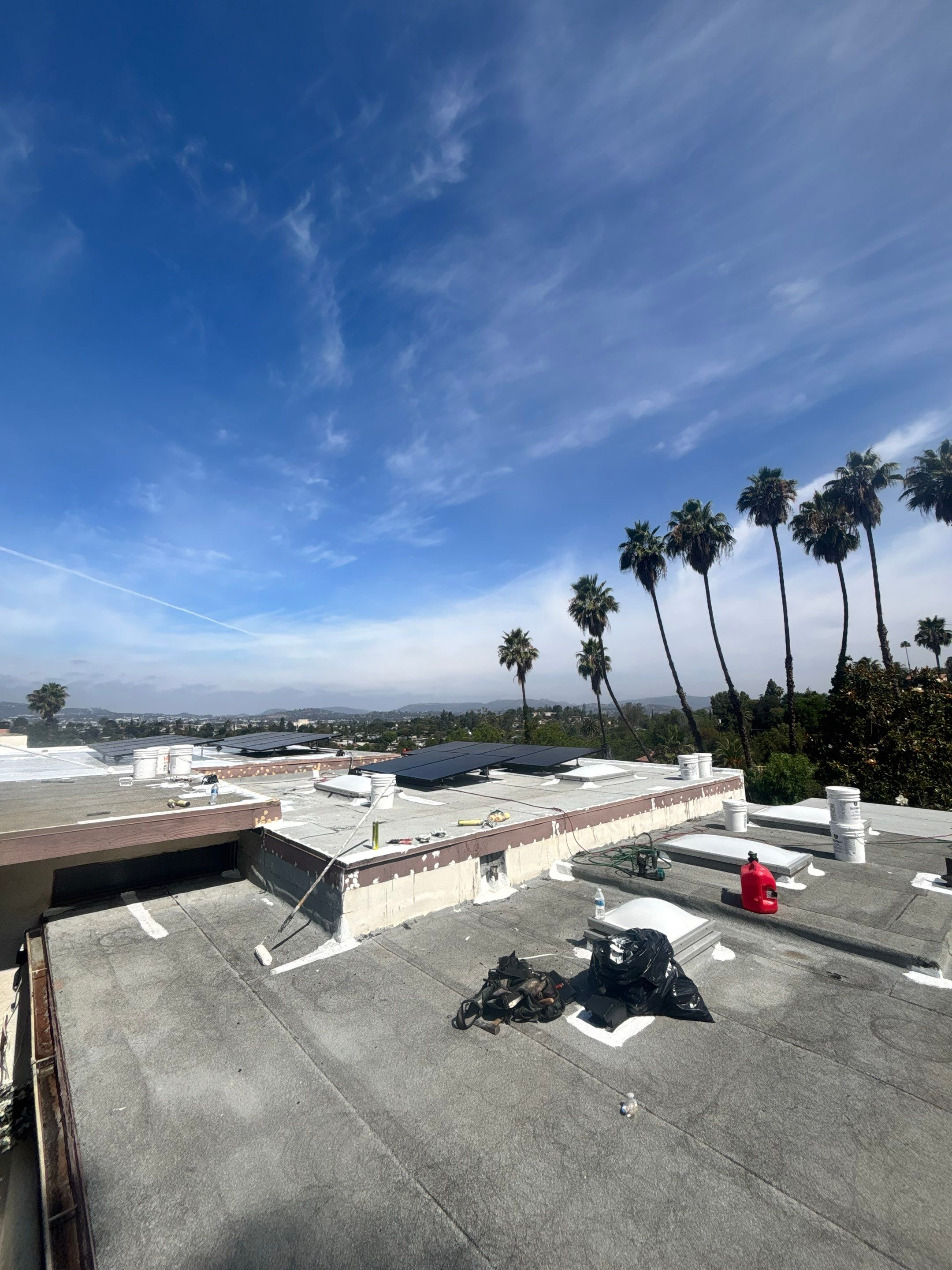 Silicone Roof Restoration – Escondido, CA by Zenith Roofing Services