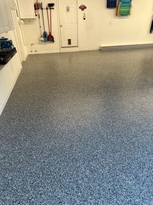 Garage Floor Coating using Wombat