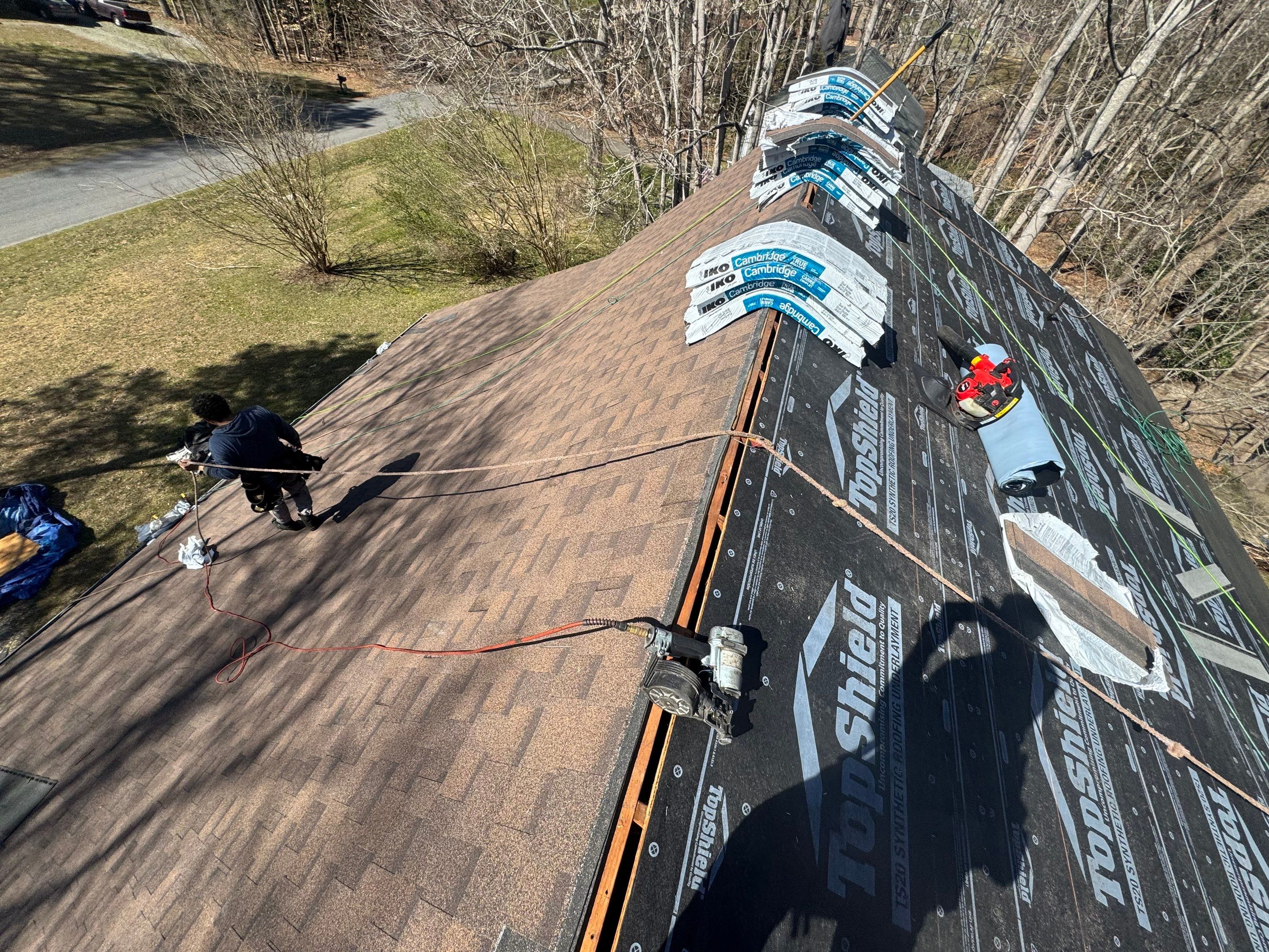 Complete Roof Replacement and Plywood Decking Repair in Quinton by Cade Construction