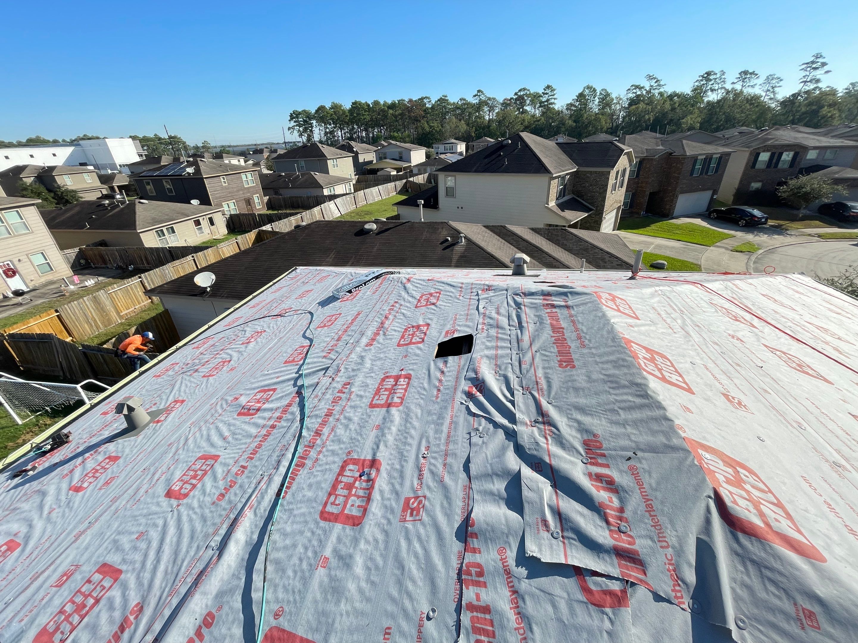 Residential Roofing Installation using Atlas ProLam® Shingles Black Shadow Color by CAP Roofing and Construction LLC