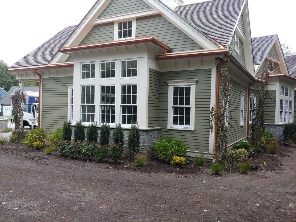Berkley, MA Gutter Installation using 6" Coppertone Half Round Aluminum Gutter by Gutter Pro Enterprises