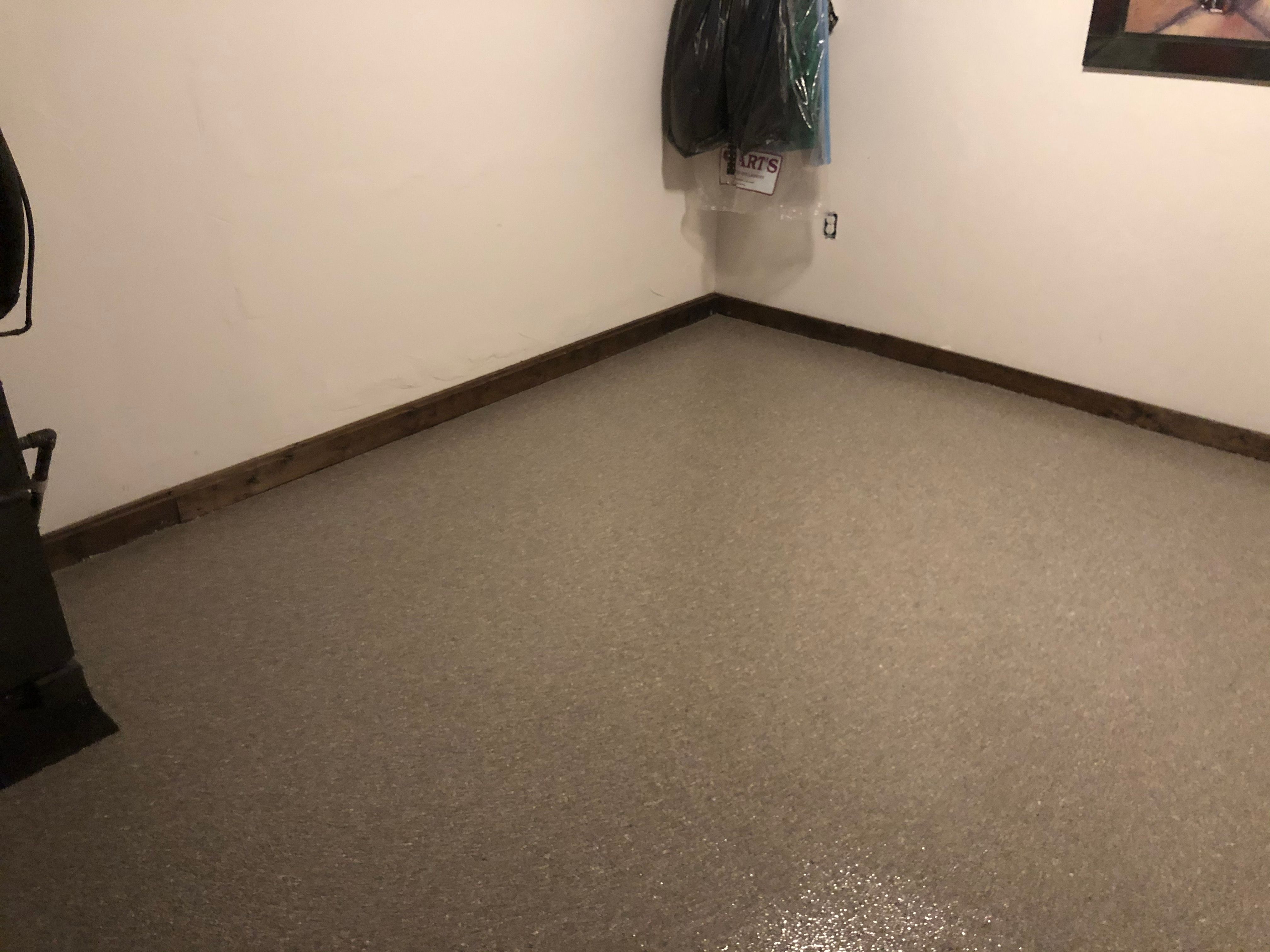 Basement Floor using Fieldstone by Your1DayFloor.com