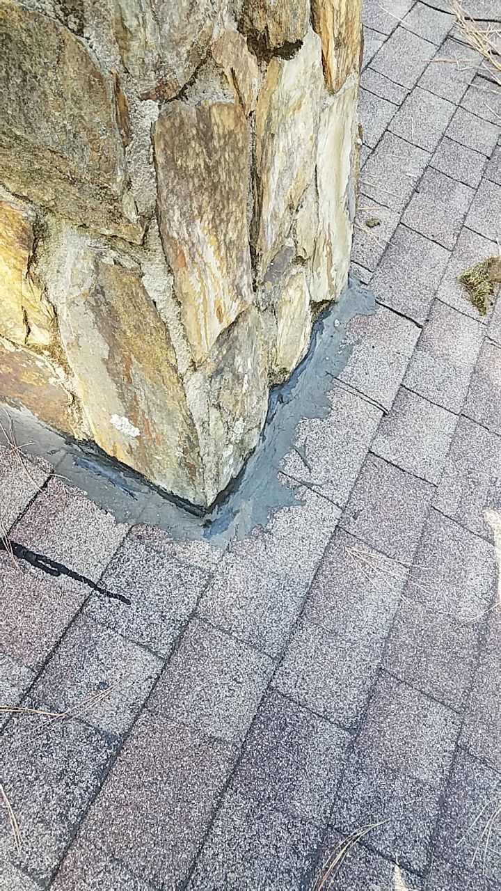 Chimney Flashing using Roof Repair by American Roofing NC