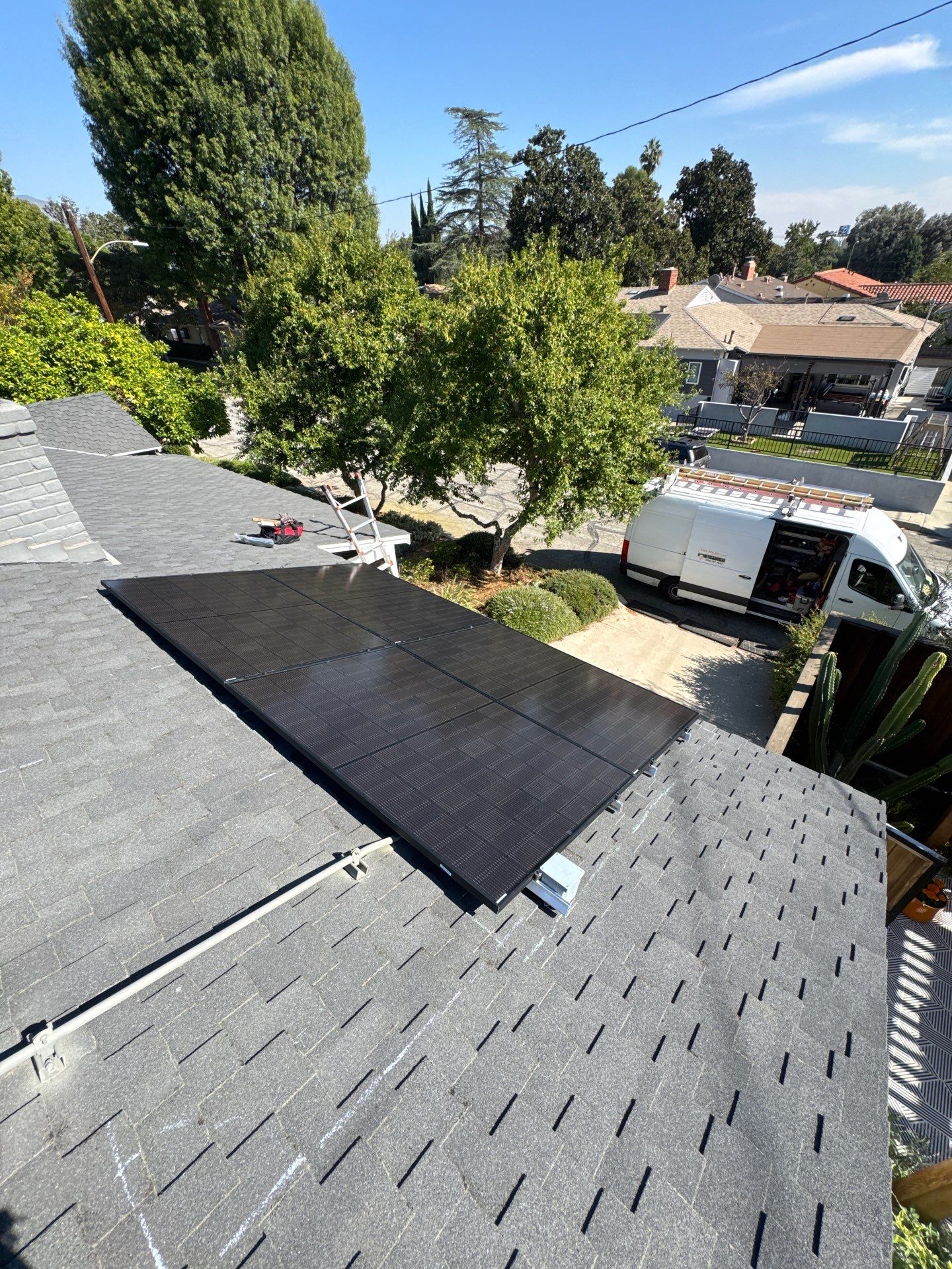 Glendale Residential Solar Installation with Enphase Microinverters on Shingle Roof by AWS Solar