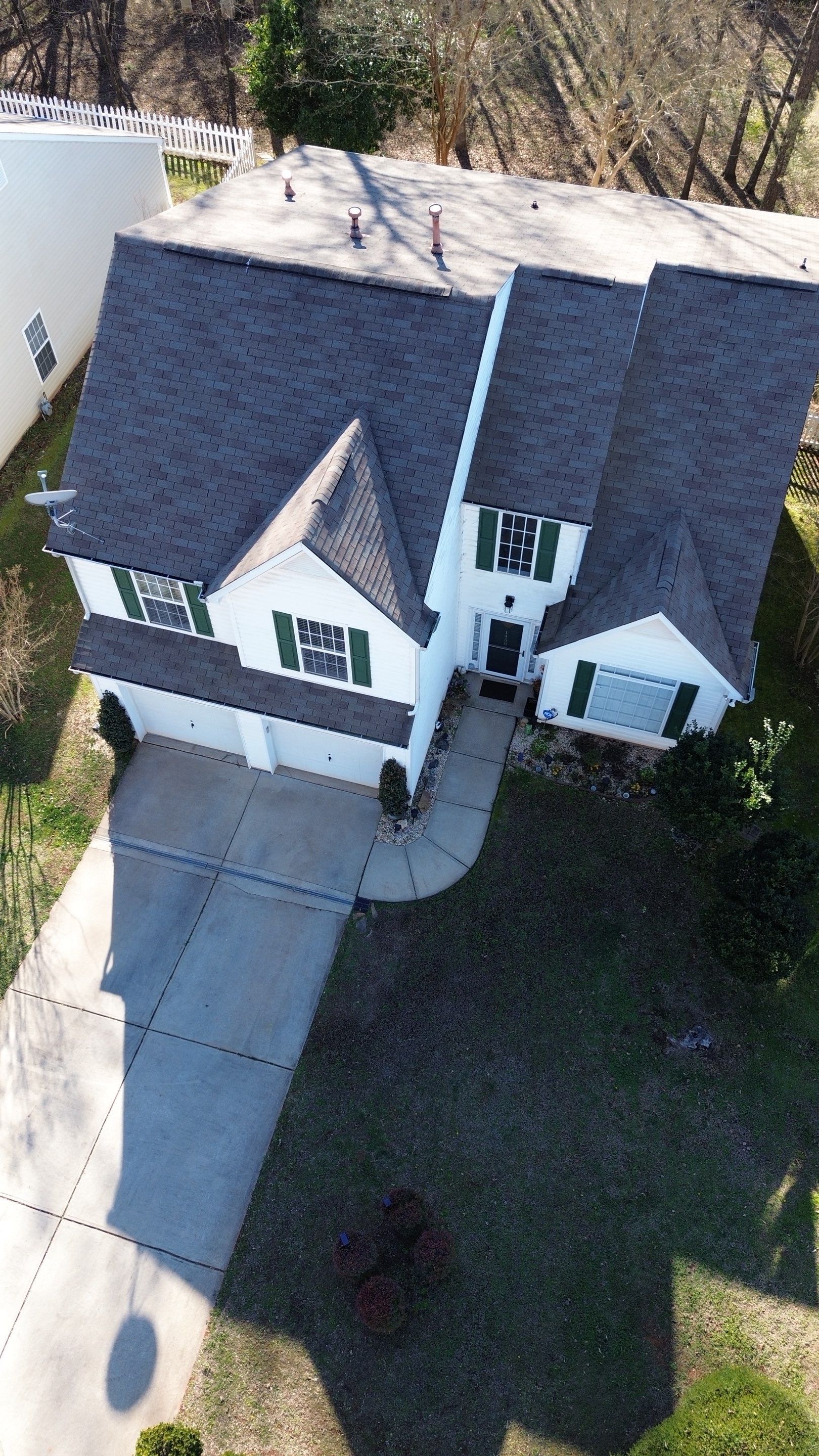 Roof and gutter replacement by hail and wind damage by Just Brilliant Restoration JBR