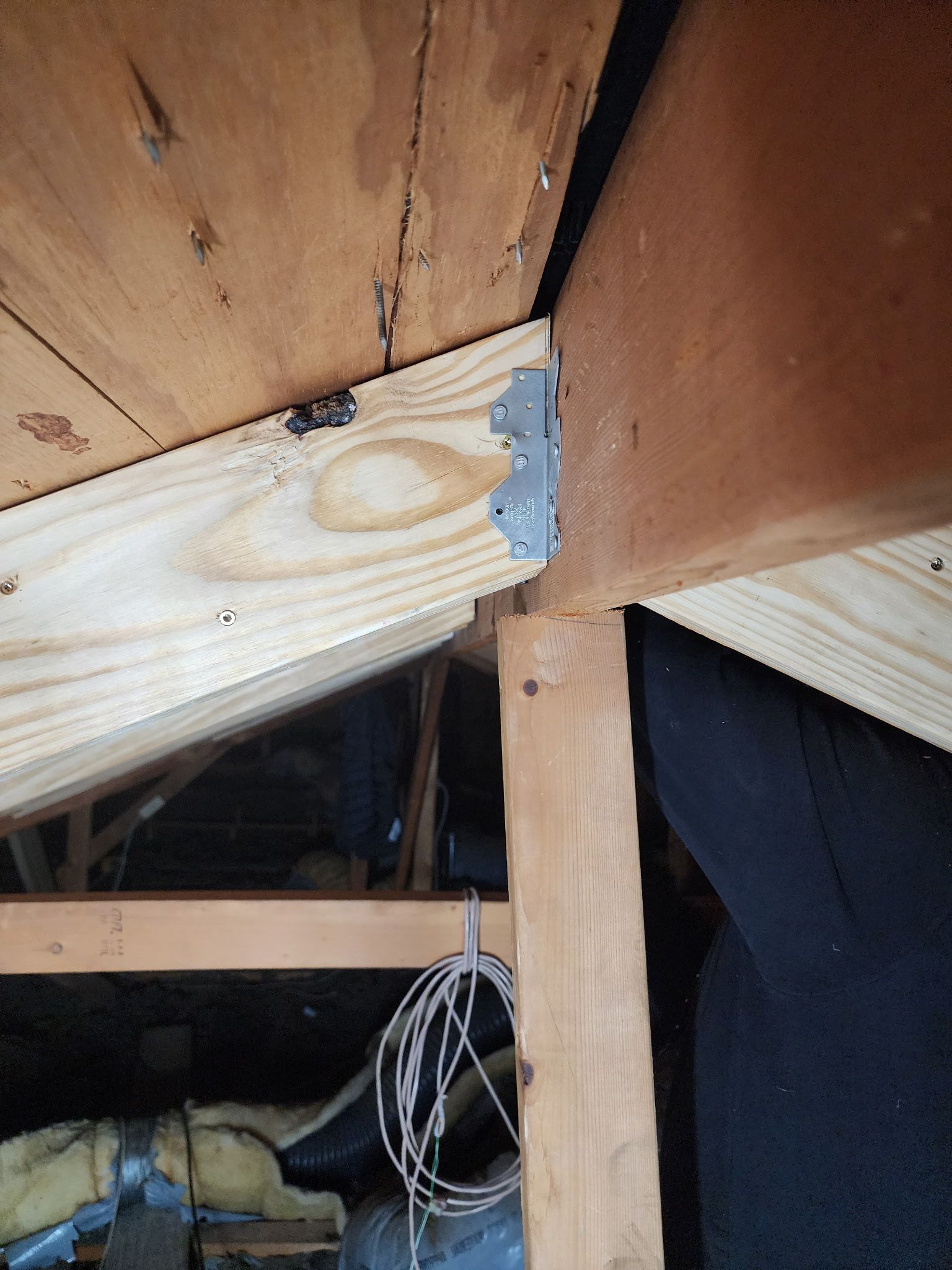 Structural and roof repairs with custom metal work by REPS Austin Area Roofer